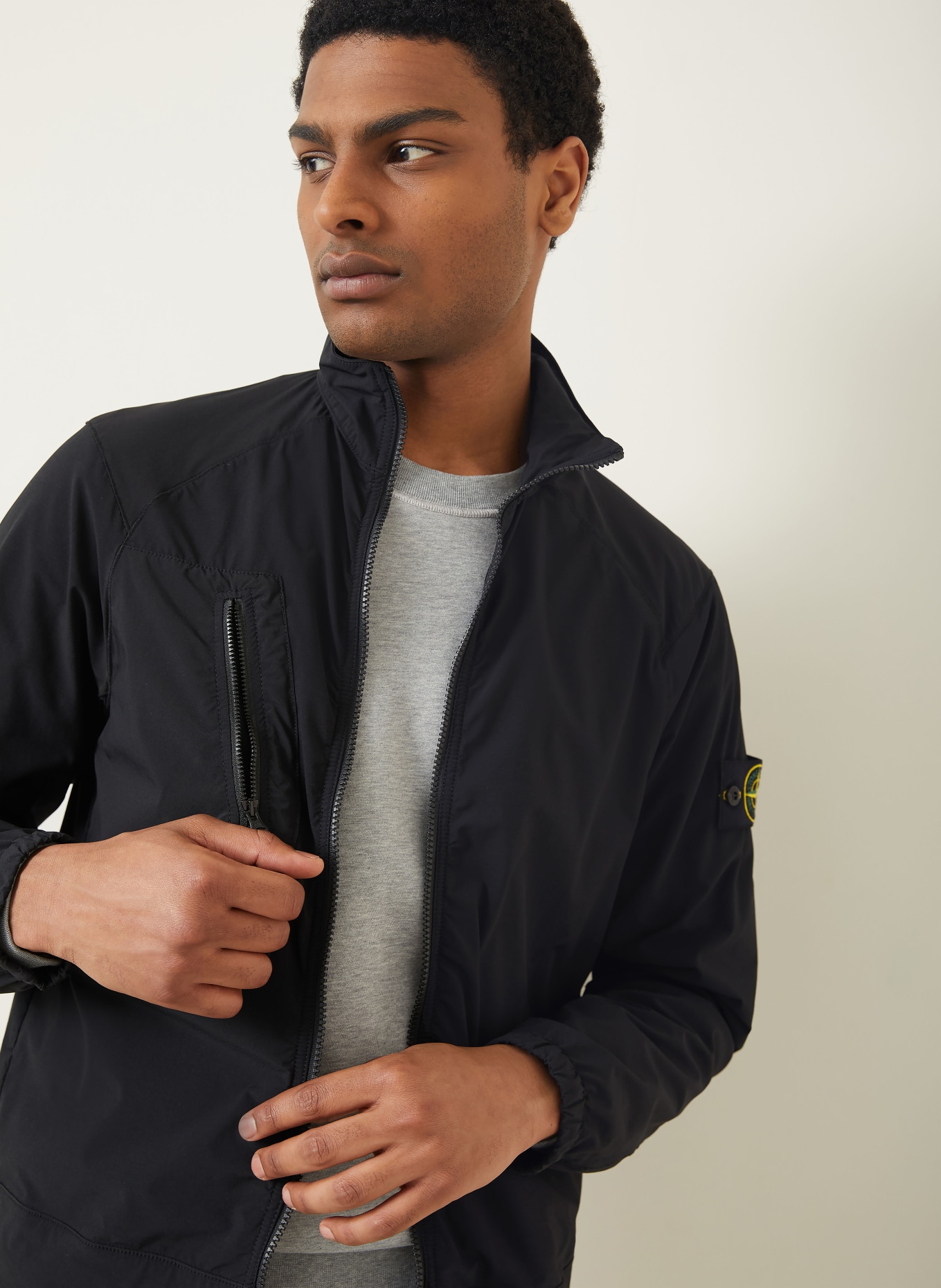 STONE ISLAND veste: NOIR