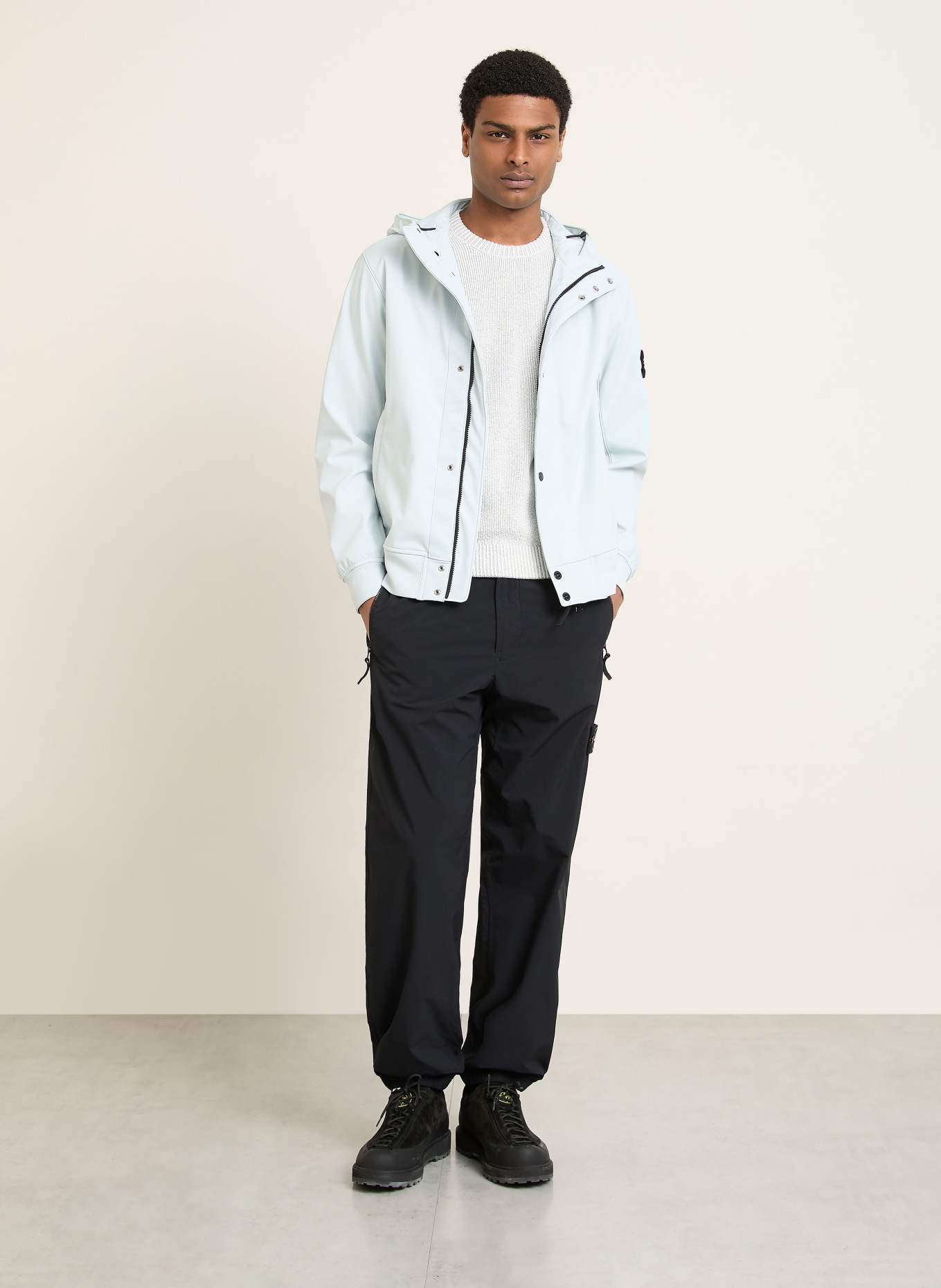 STONE ISLAND Track Pants: SCHWARZ