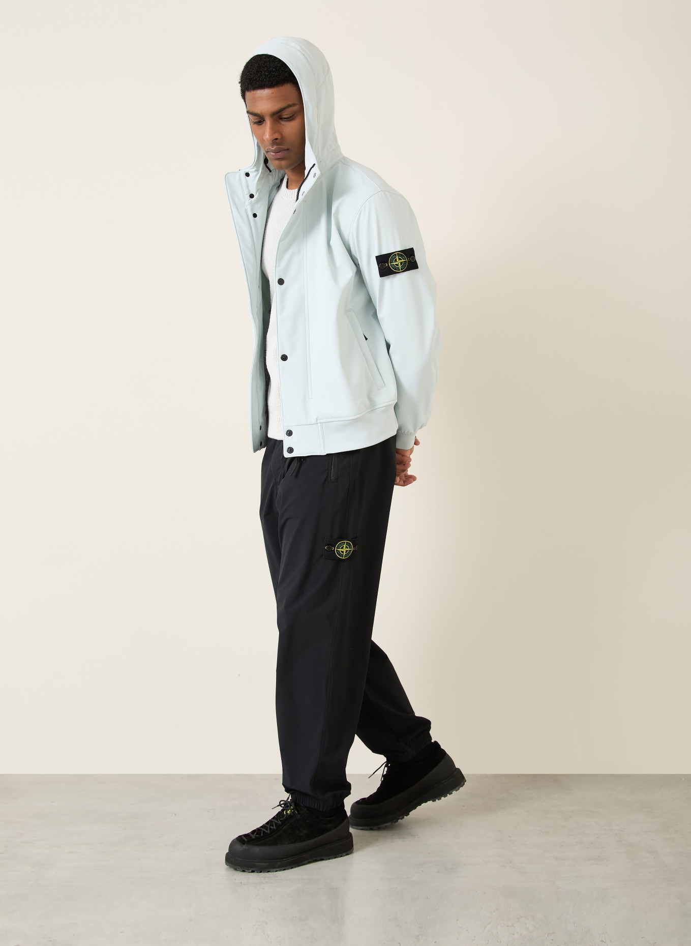 STONE ISLAND Track Pants: SCHWARZ