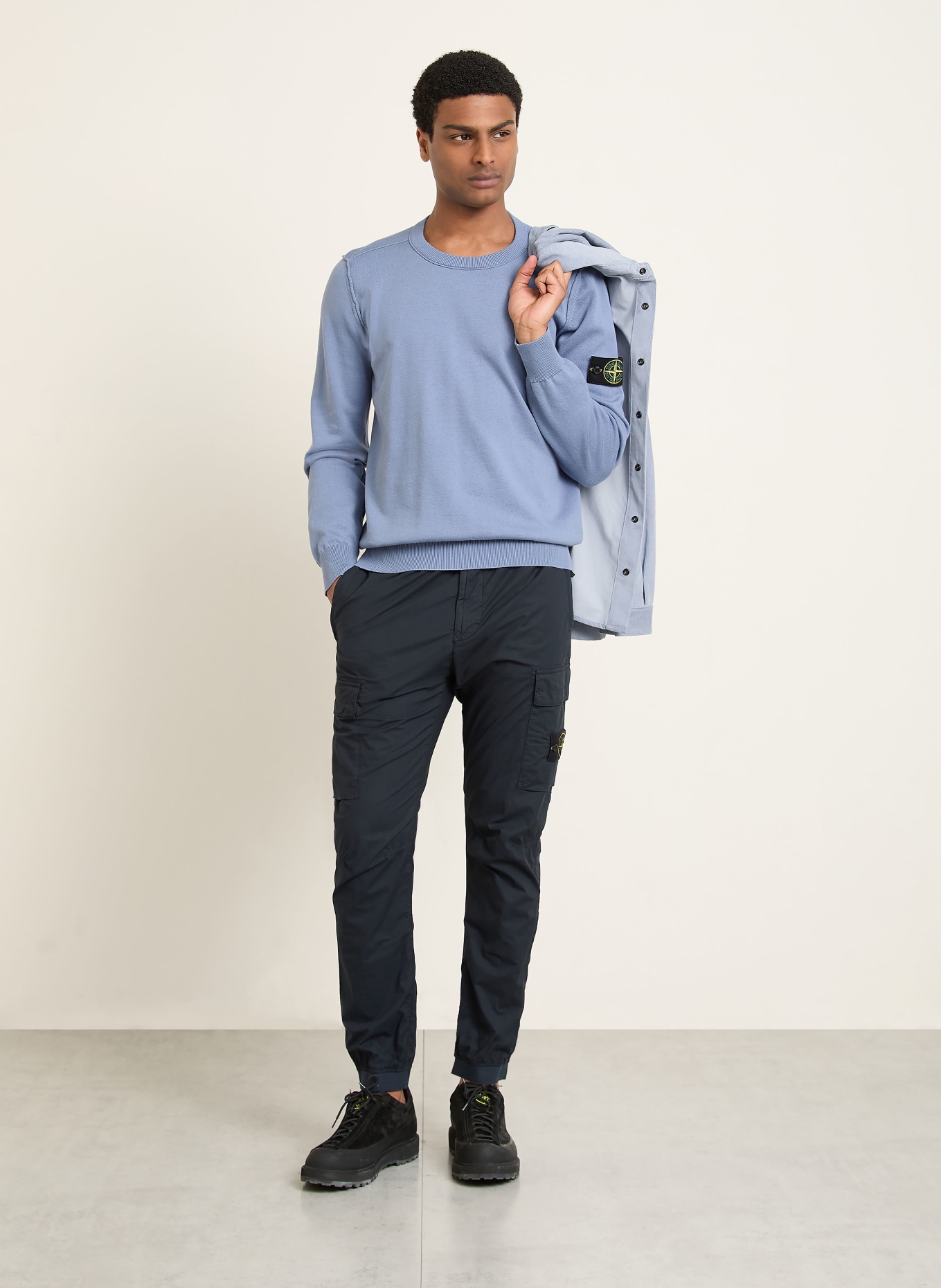 STONE ISLAND Pullover: HELLBLAU