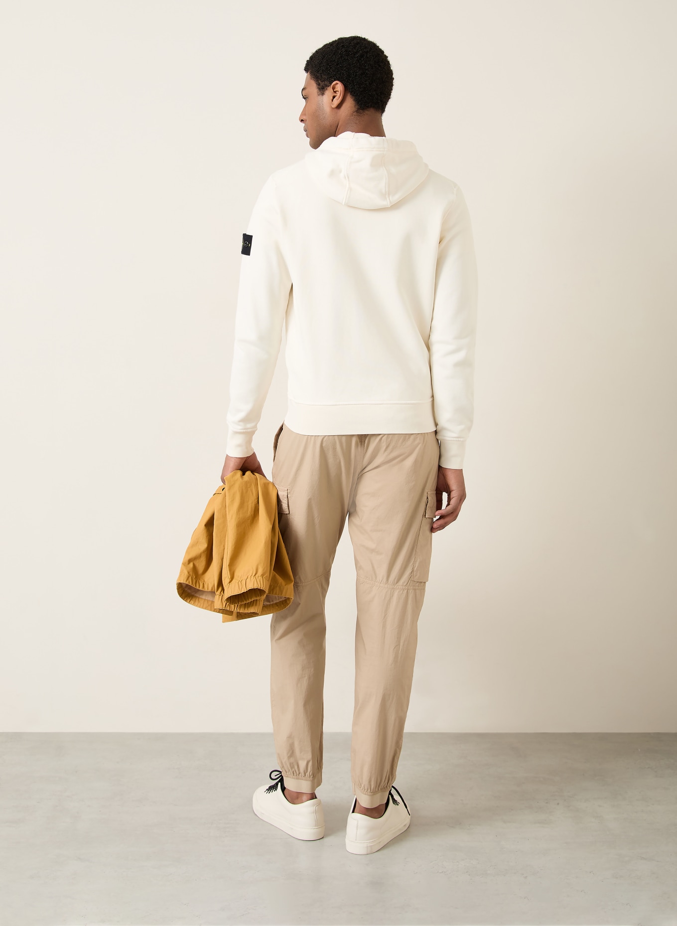 STONE ISLAND sweat à capuche: CRÈME