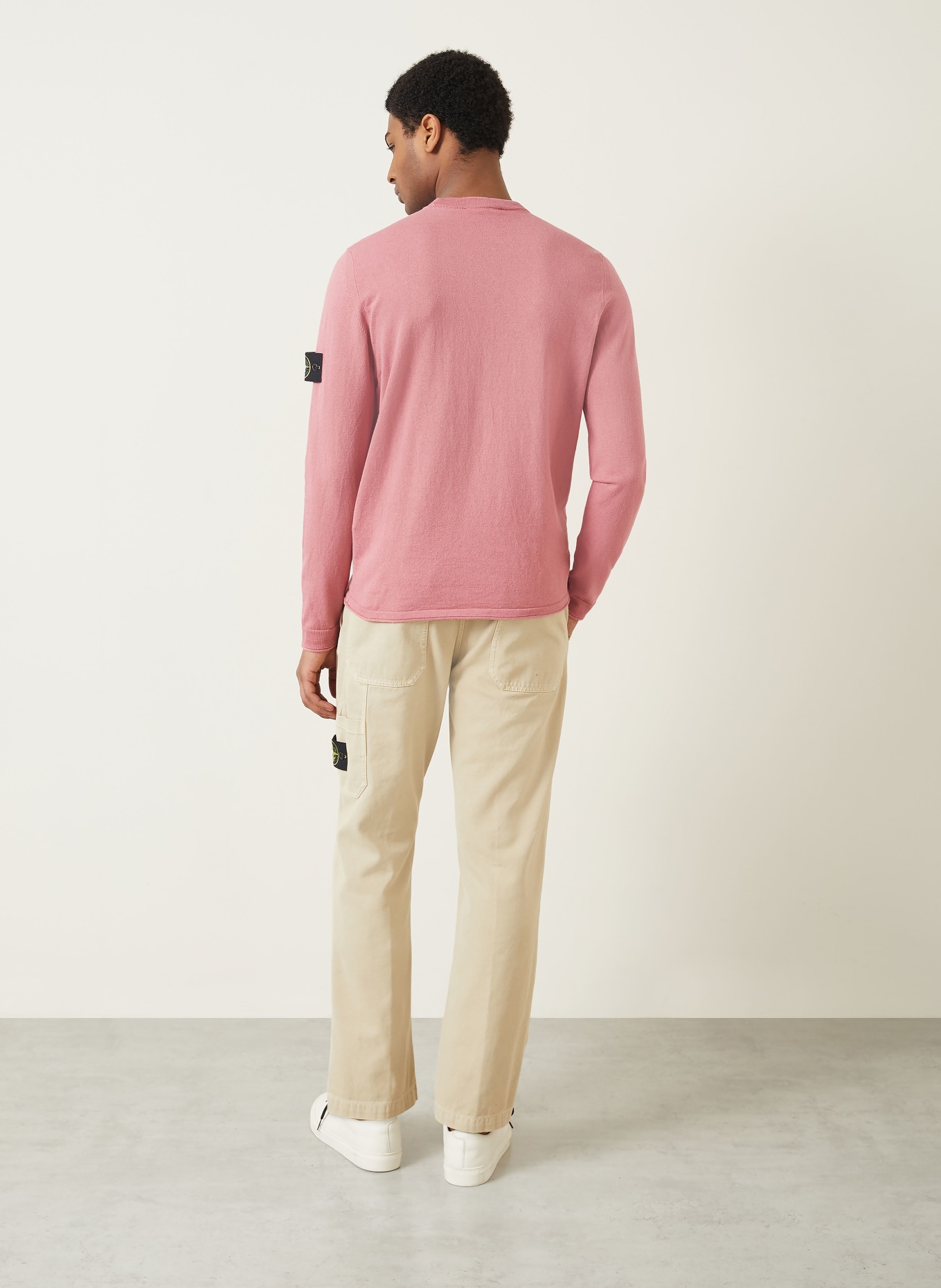 STONE ISLAND sweater: DUSKY PINK