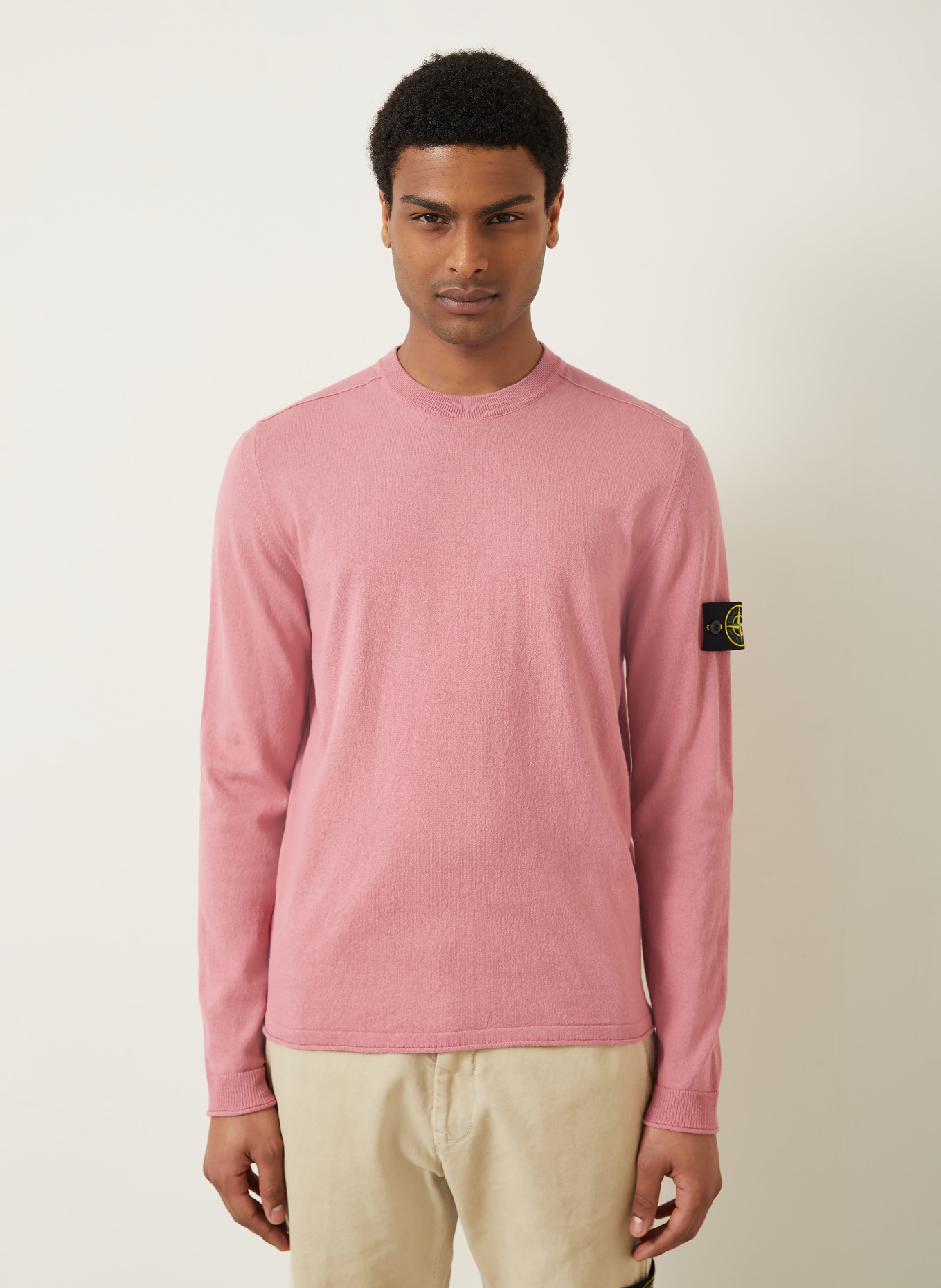 STONE ISLAND sweater: DUSKY PINK