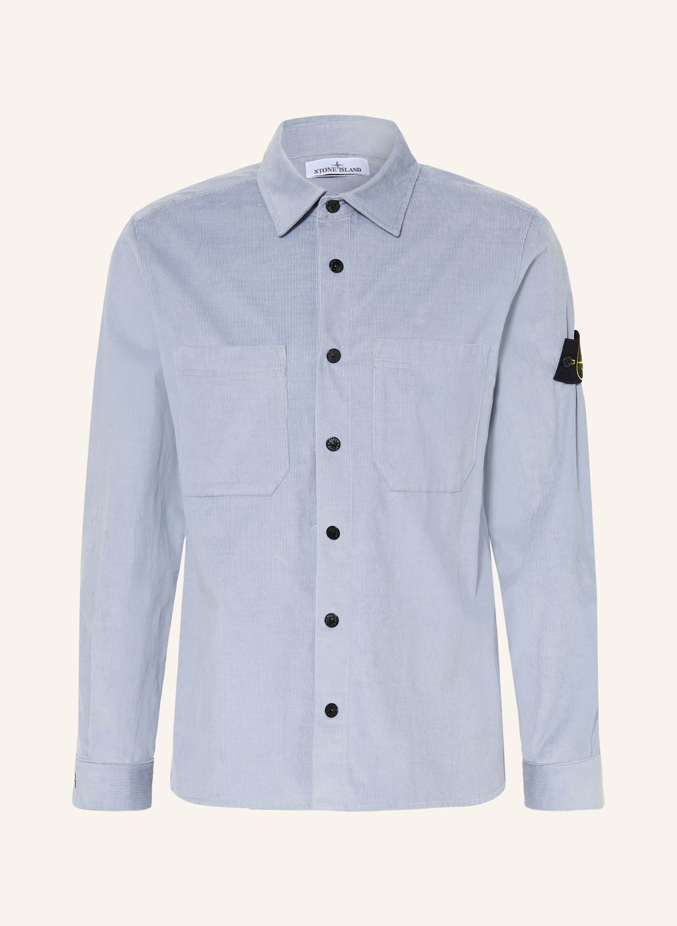 STONE ISLAND Veste en velours côtelé: BLEU CLAIR