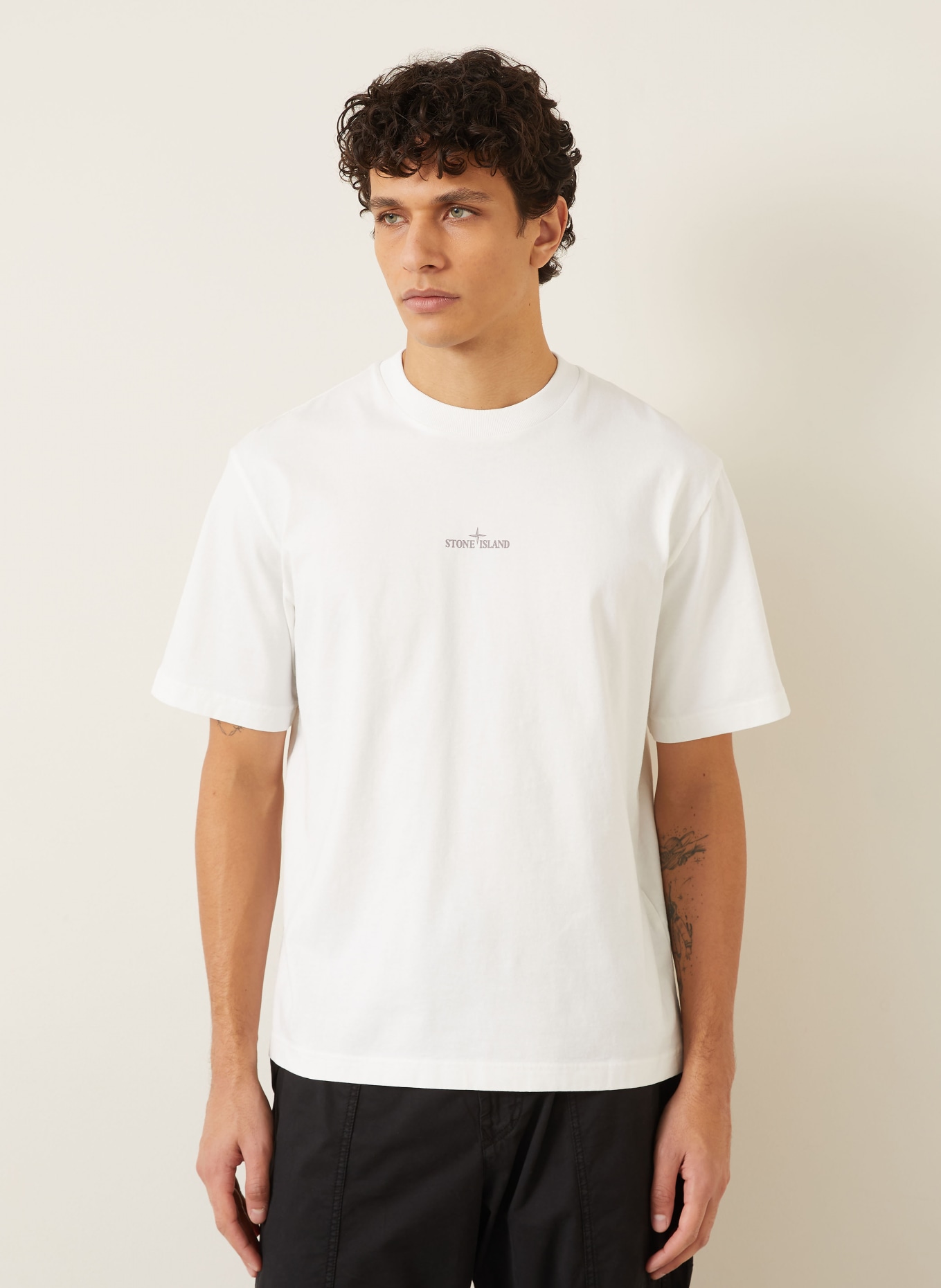 STONE ISLAND T-shirt: WIT