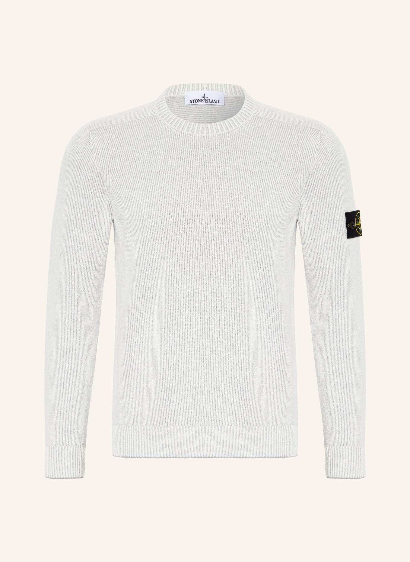 STONE ISLAND sweater: LIGHT GRAY / DARK GRAY