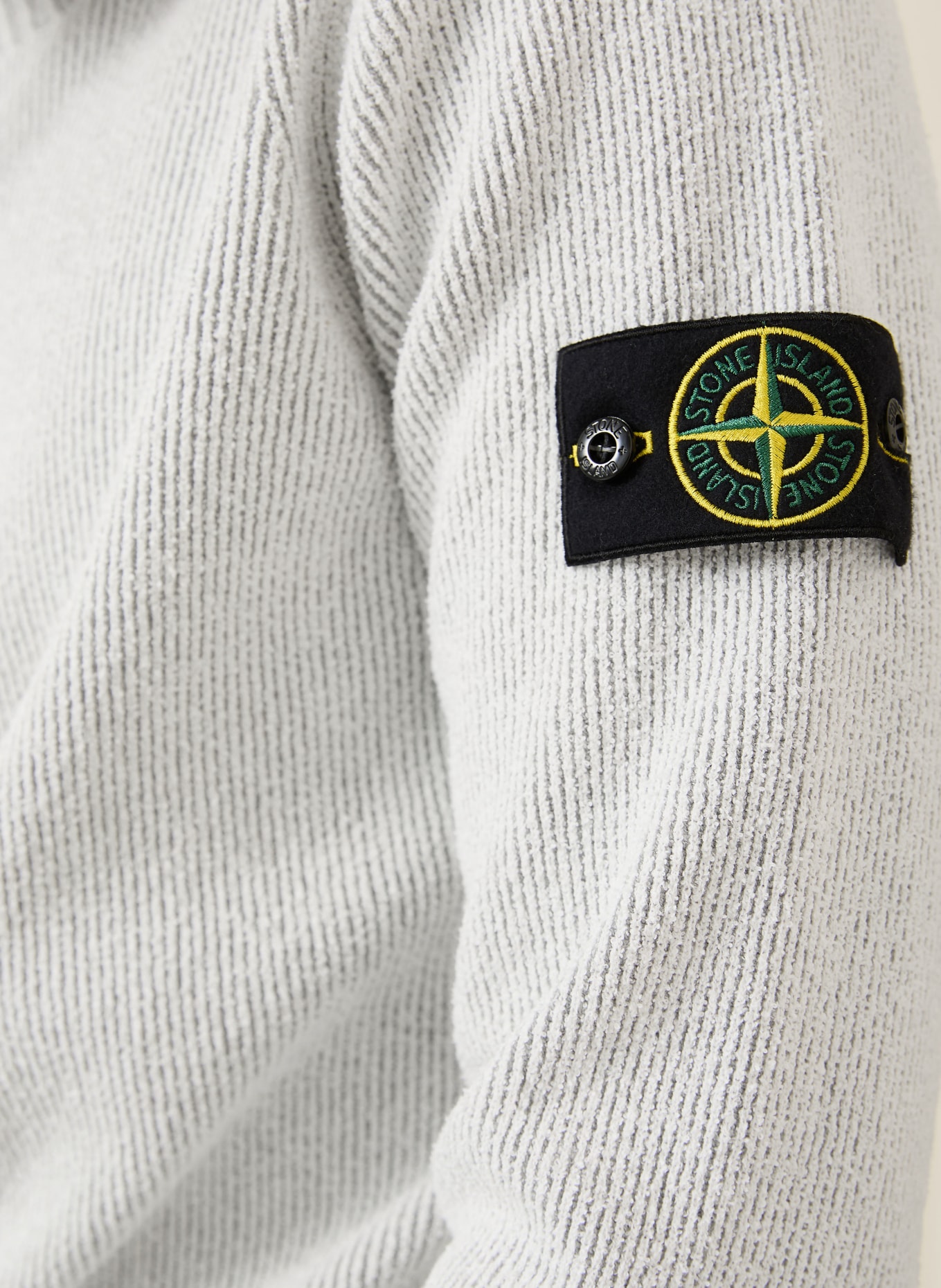STONE ISLAND sweater: LIGHT GRAY / DARK GRAY