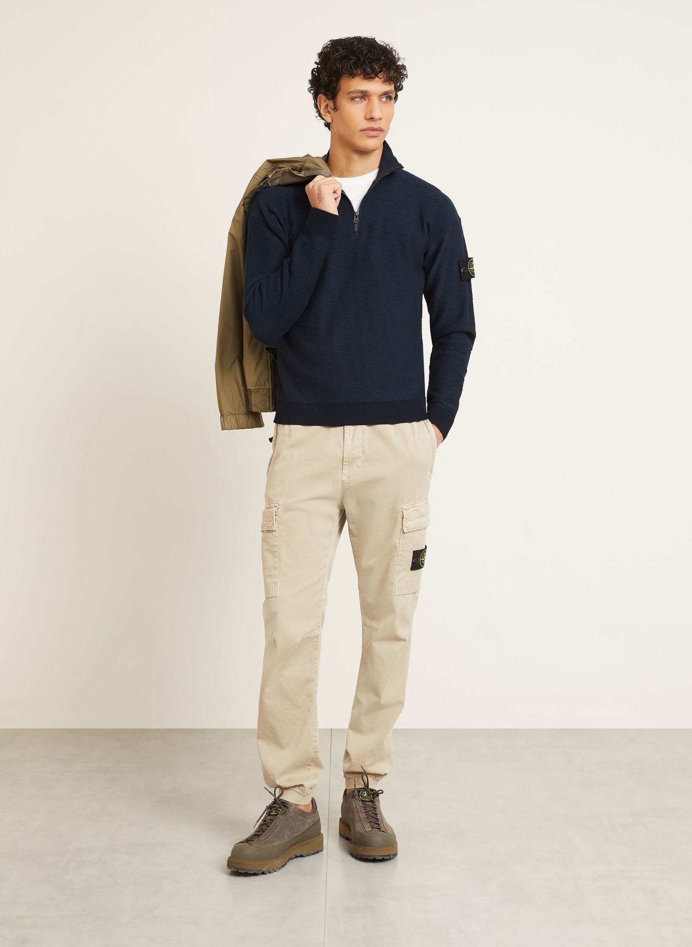 STONE ISLAND Troyer: DONKERBLAUW