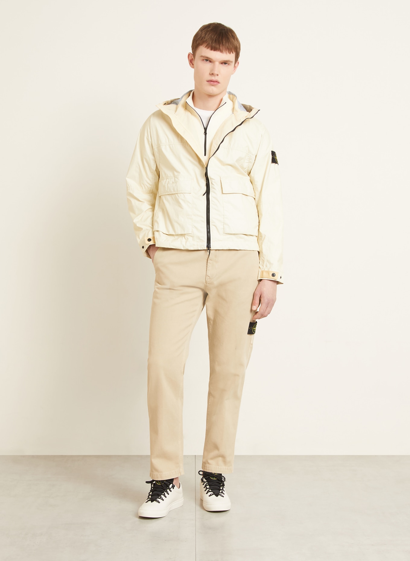 STONE ISLAND Kurtka MEMBRANA 3L TC: ECRU