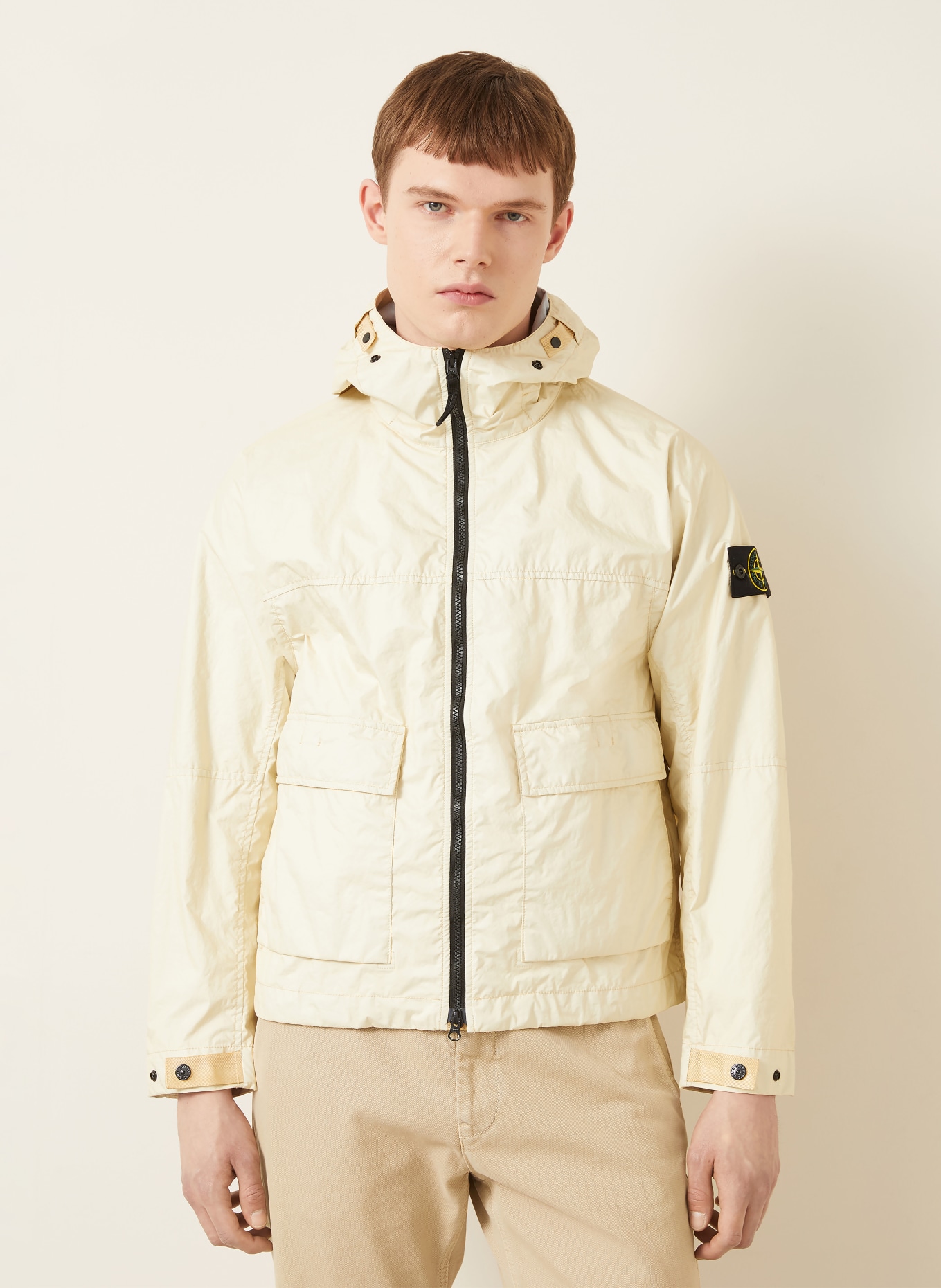 STONE ISLAND Kurtka MEMBRANA 3L TC: ECRU