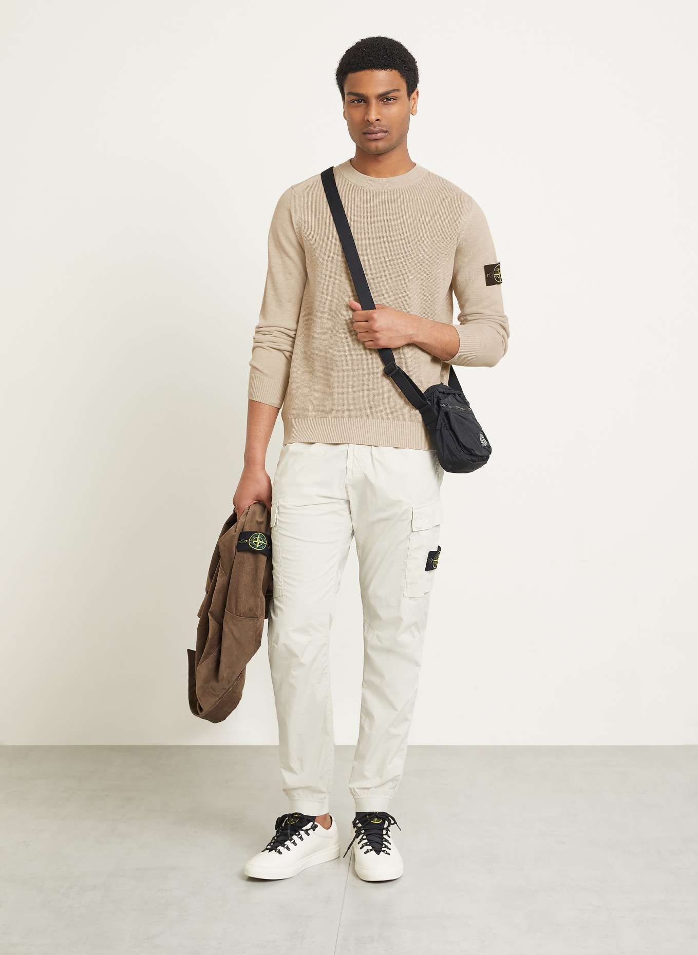 STONE ISLAND Pullover: BEIGE