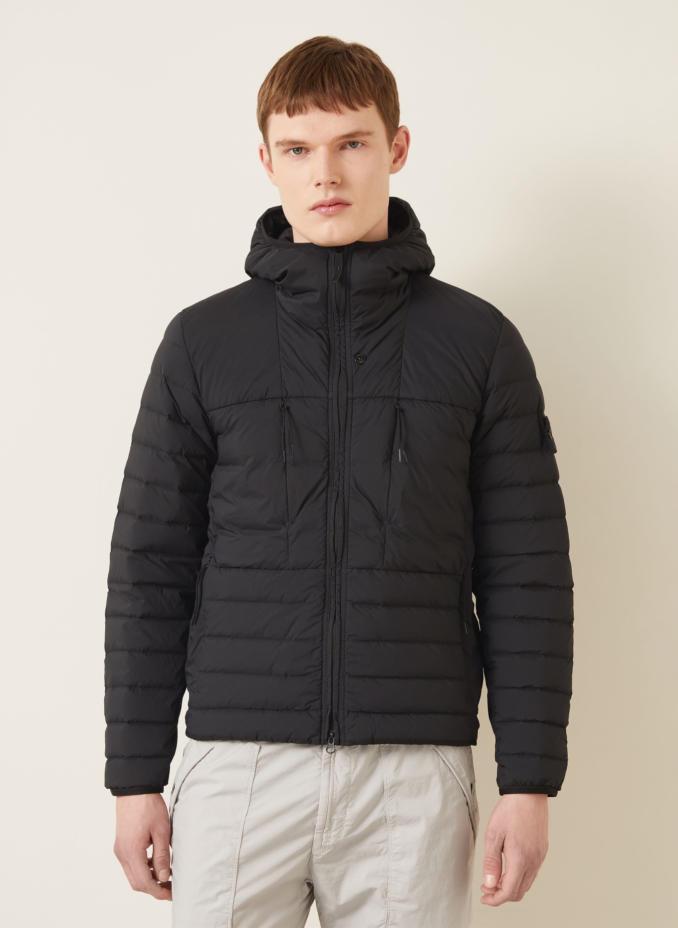 STONE ISLAND Daunenjacke: SCHWARZ