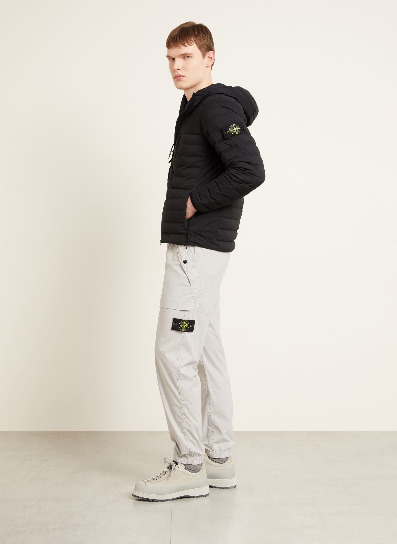 STONE ISLAND Daunenjacke: SCHWARZ