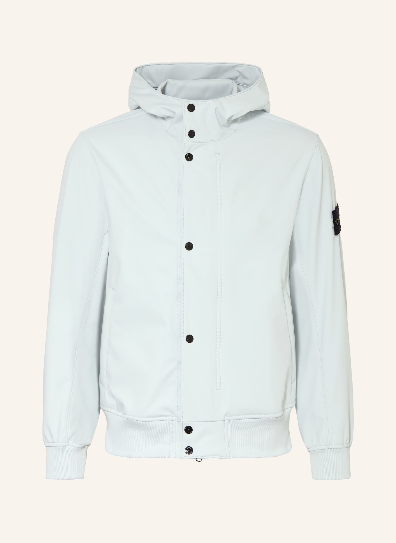 STONE ISLAND veste softshell: BLEU CLAIR
