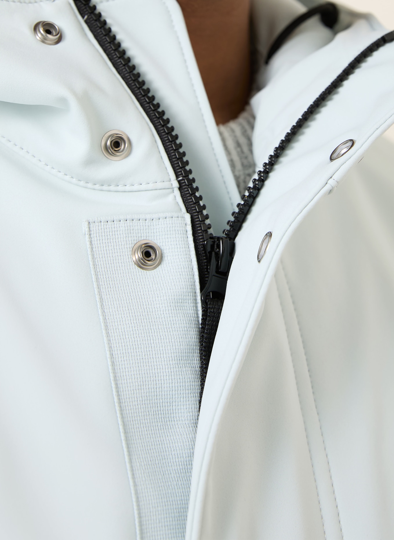 STONE ISLAND veste softshell: BLEU CLAIR