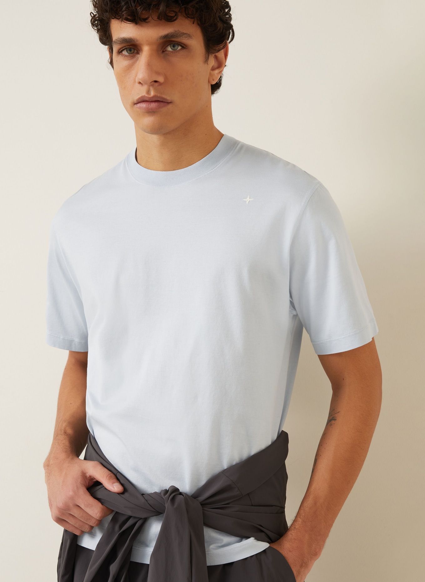 STONE ISLAND T-shirt: LICHTBLAUW