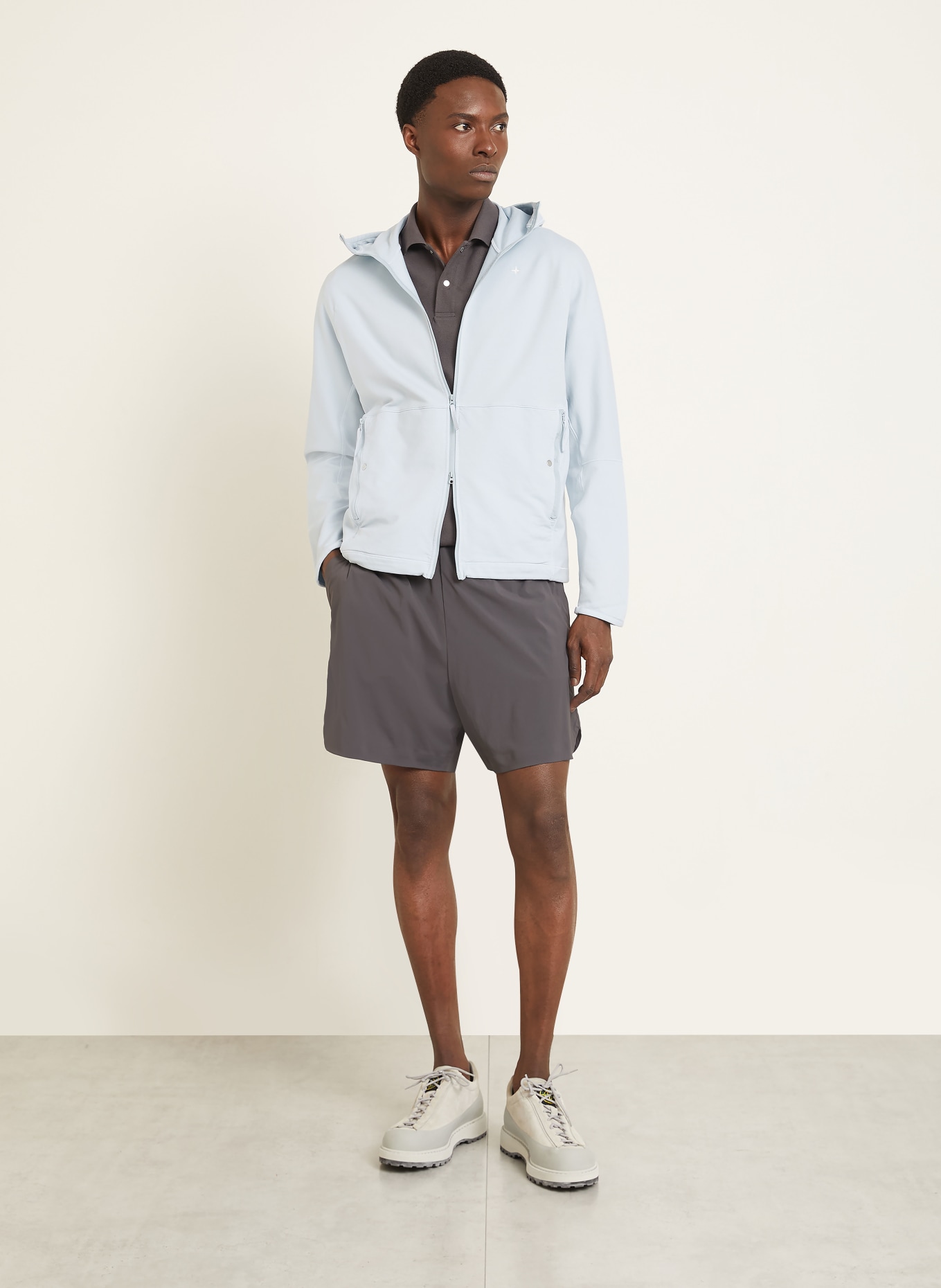 STONE ISLAND Sweatjacke STELLINA: HELLBLAU