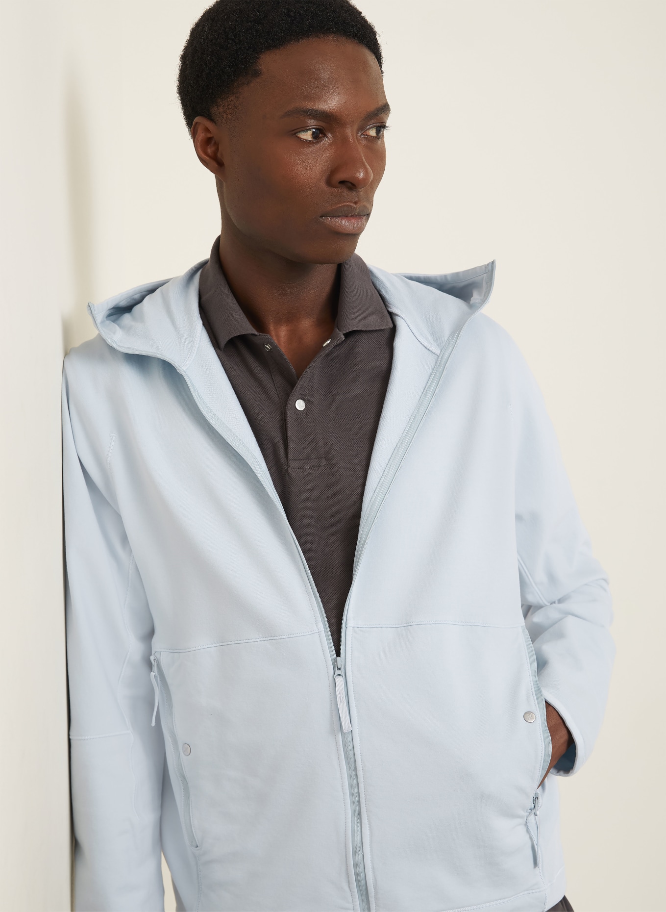 STONE ISLAND Sweatjacke STELLINA: HELLBLAU