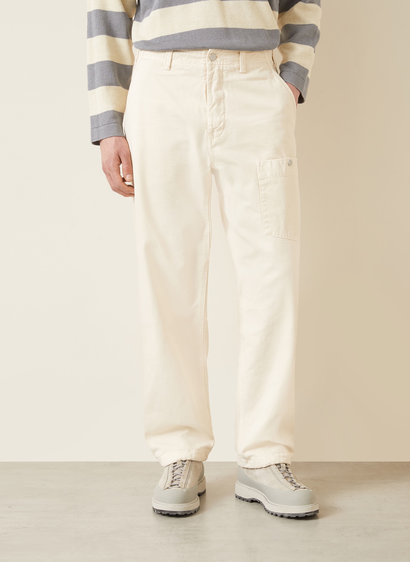 STONE ISLAND Broek met normale pasvorm: BEIGE