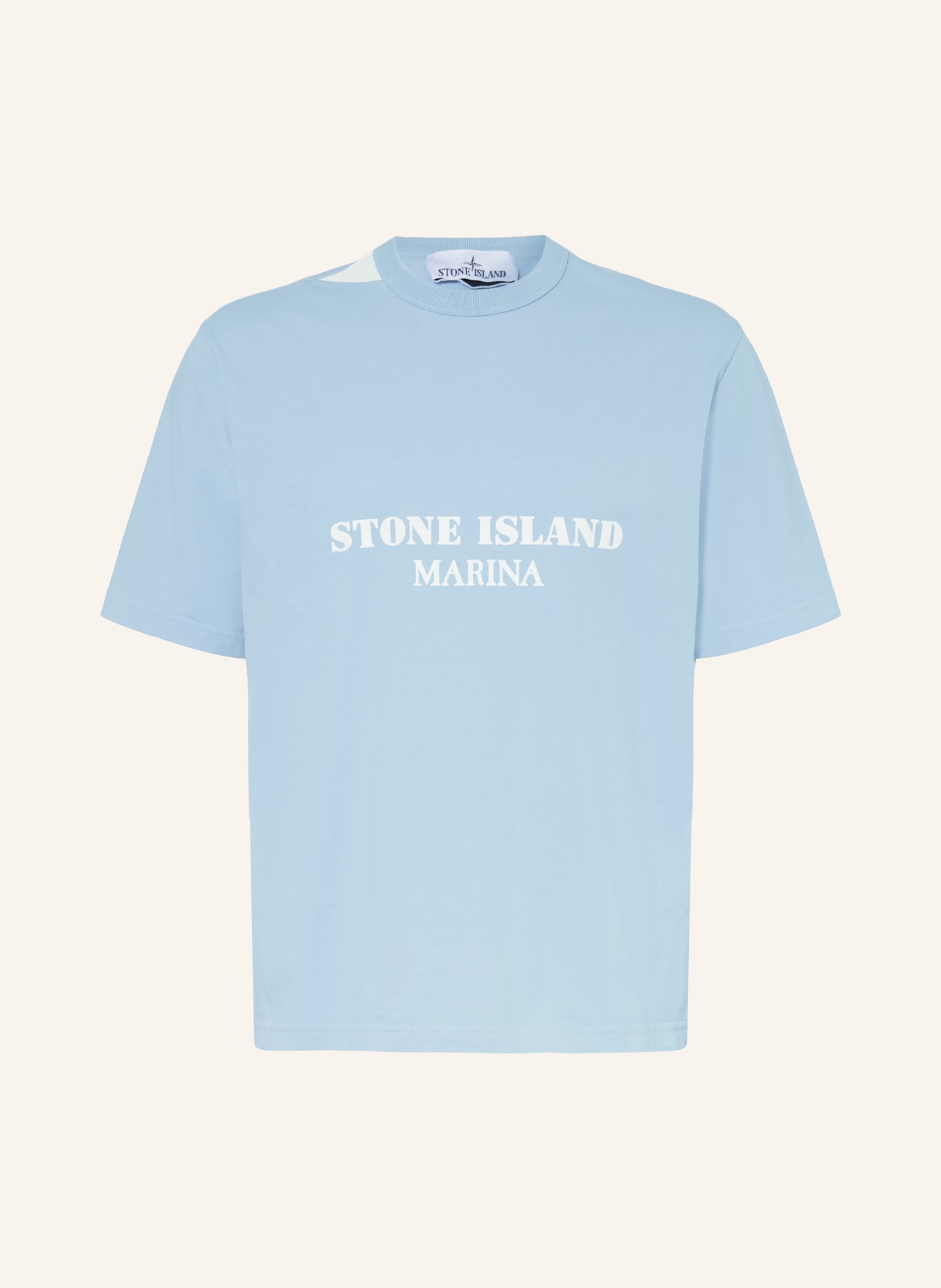 STONE ISLAND T-shirt: LICHTBLAUW / WIT