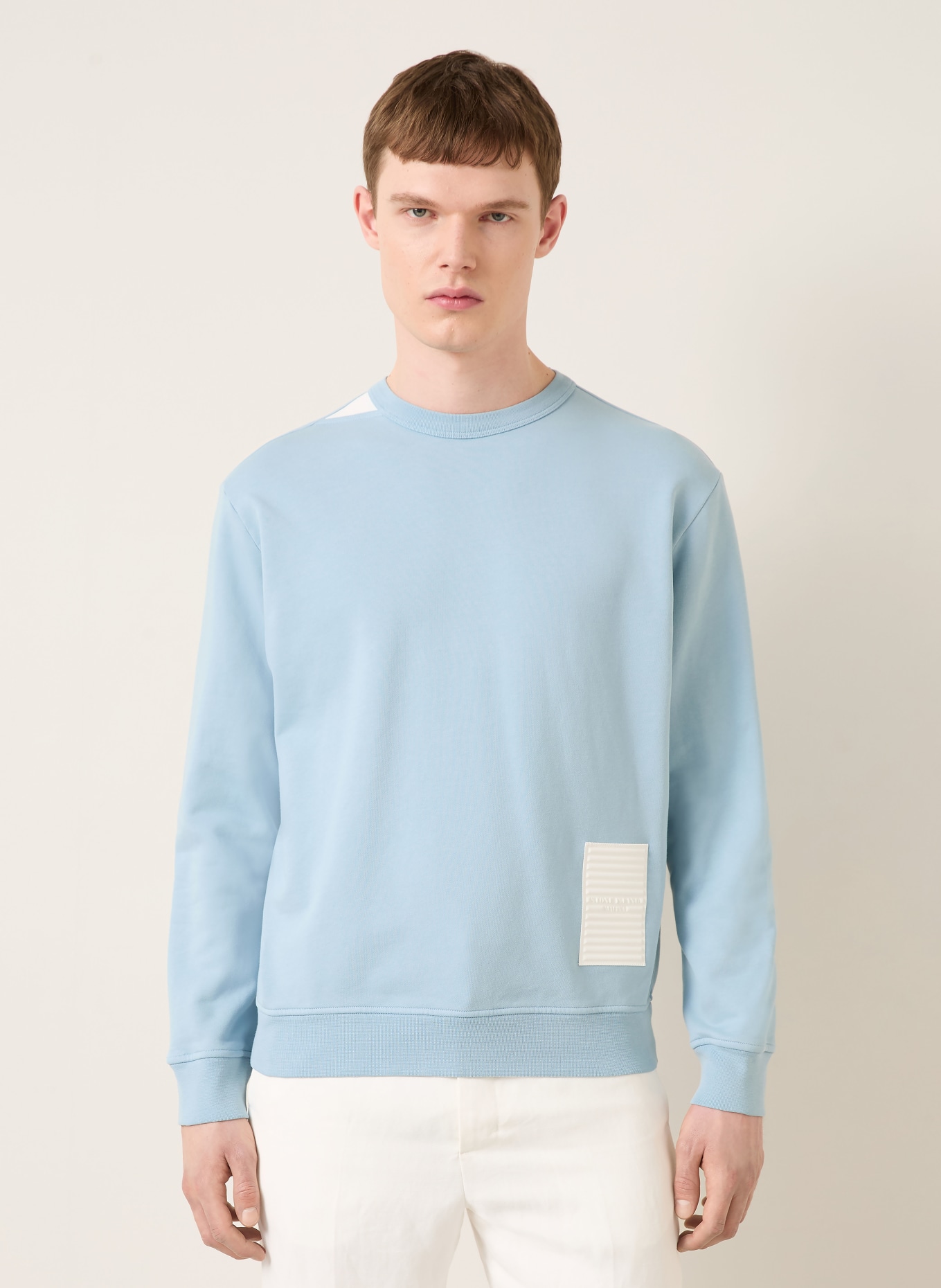 STONE ISLAND Sweatshirt: LICHTBLAUW