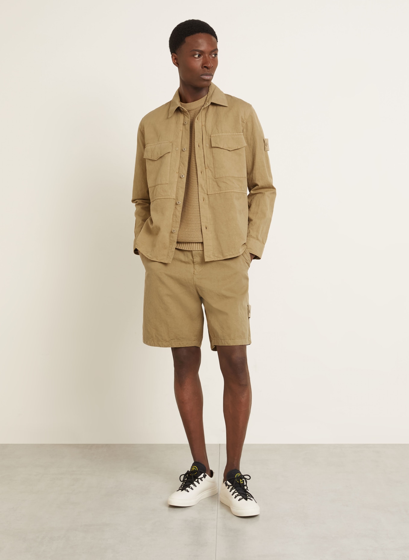 STONE ISLAND Overjacket GHOST: KHAKI