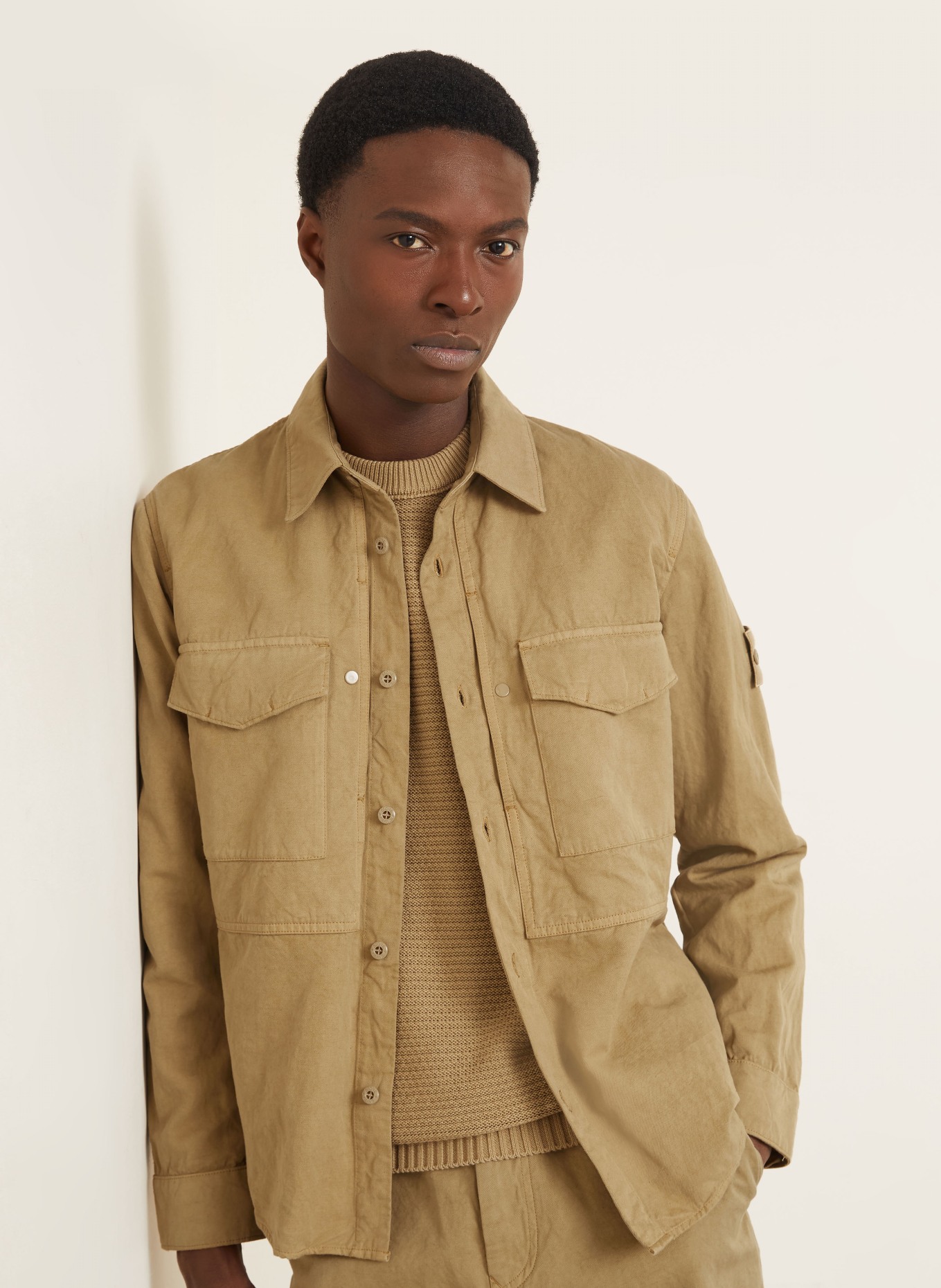 STONE ISLAND Overjacket GHOST: KHAKI