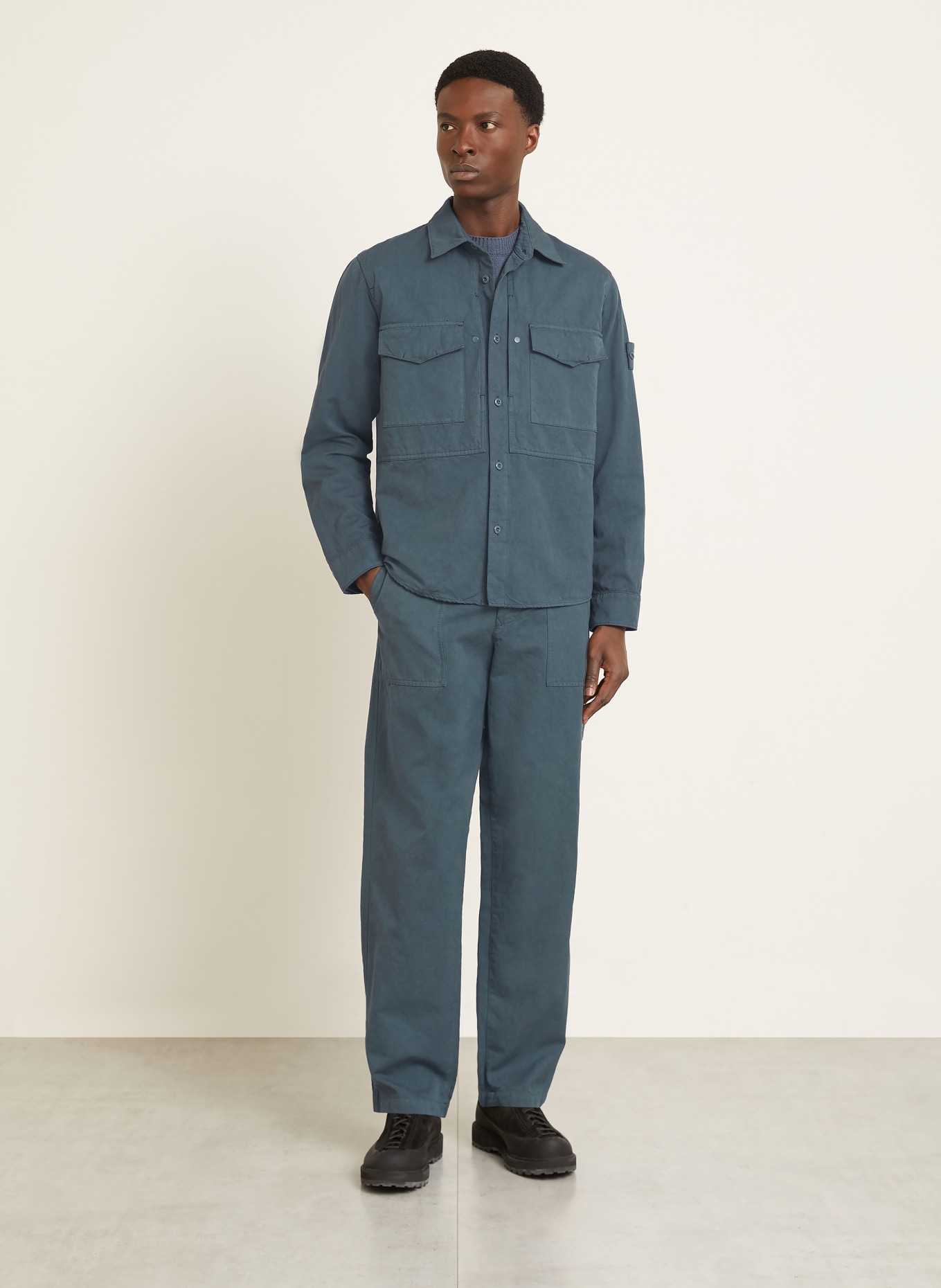 STONE ISLAND Overjacket GHOST: DUNKELBLAU