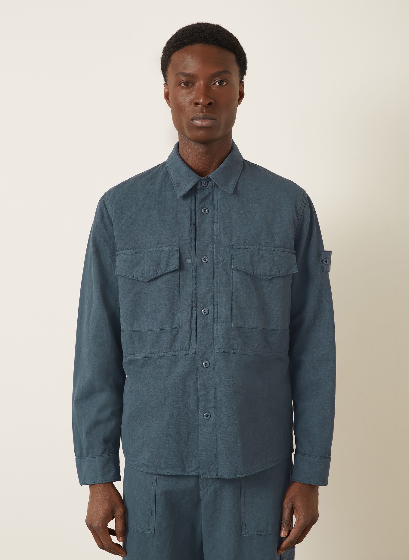 STONE ISLAND Overjacket GHOST: DUNKELBLAU