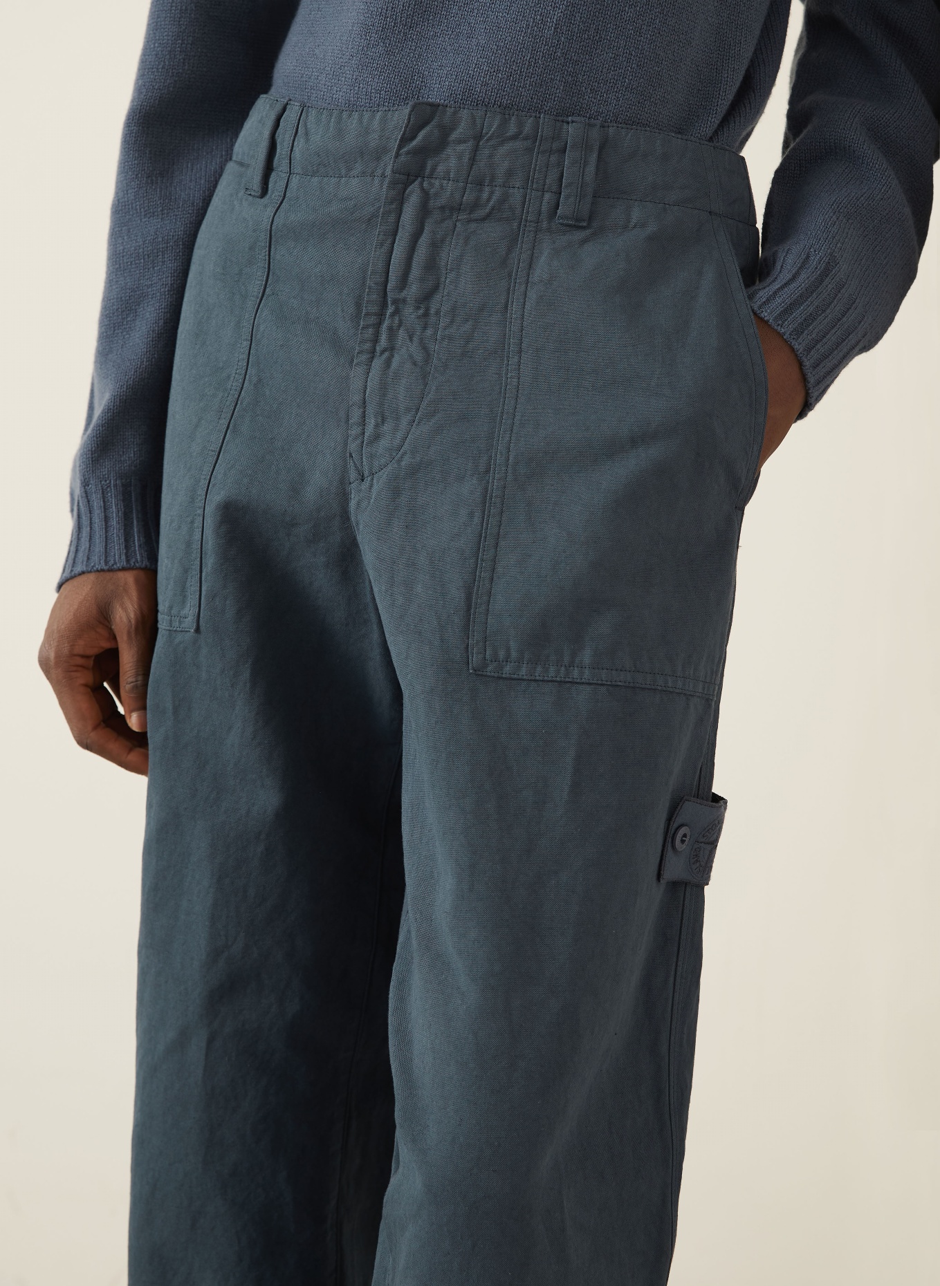 STONE ISLAND Chino GHOST Regular Fit: DARK BLUE