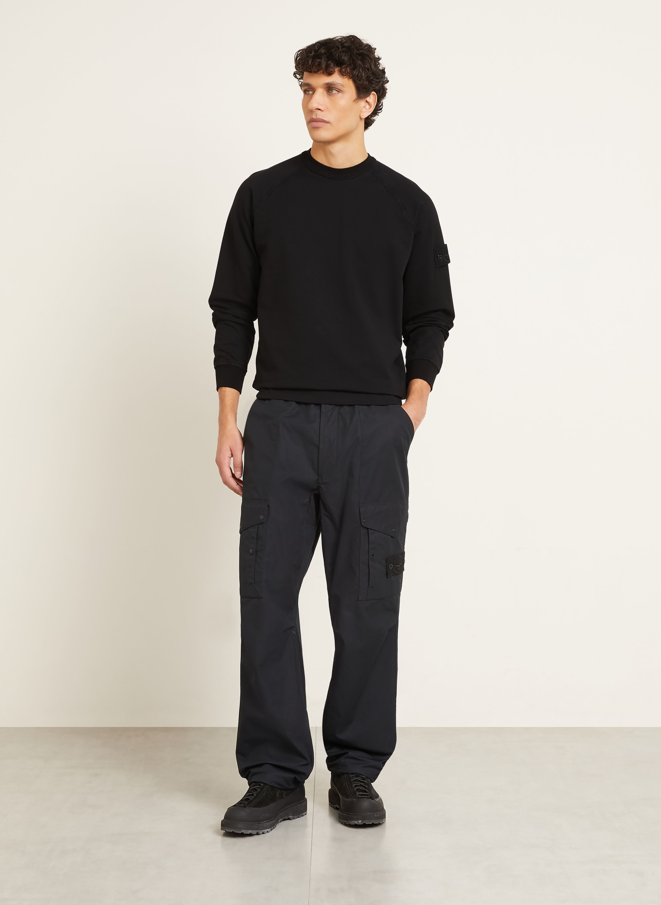 STONE ISLAND Sweatshirt GHOST: ZWART