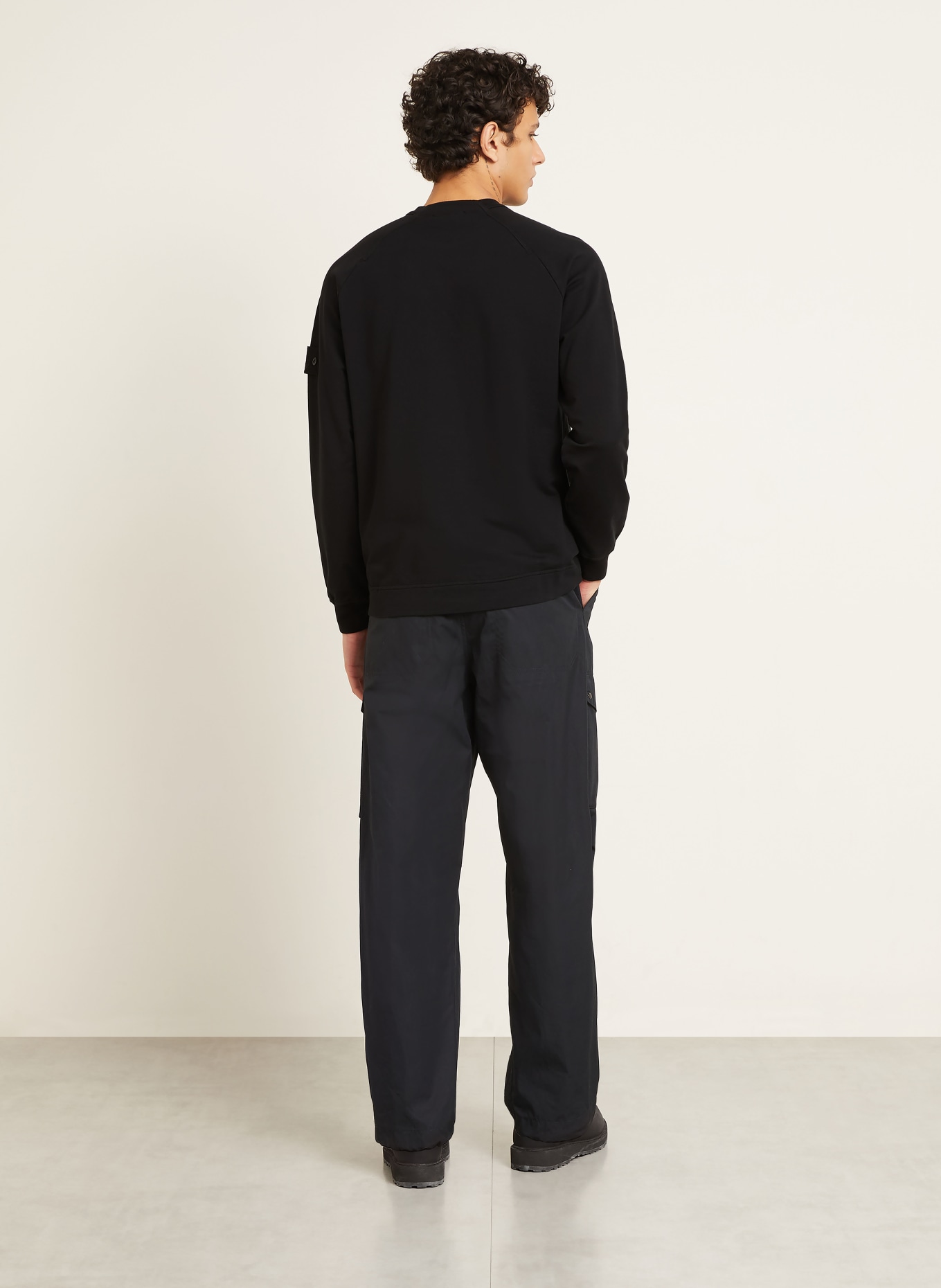 STONE ISLAND Sweatshirt GHOST: ZWART