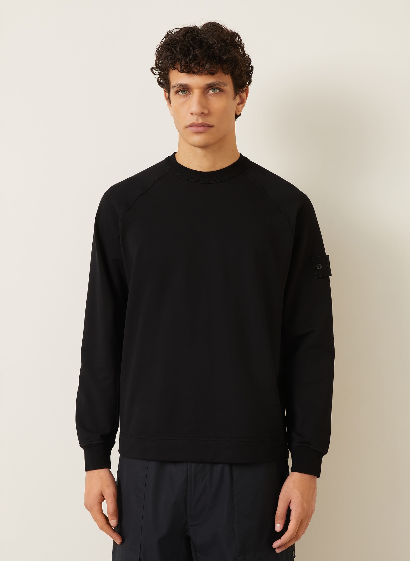 STONE ISLAND Sweatshirt GHOST: ZWART
