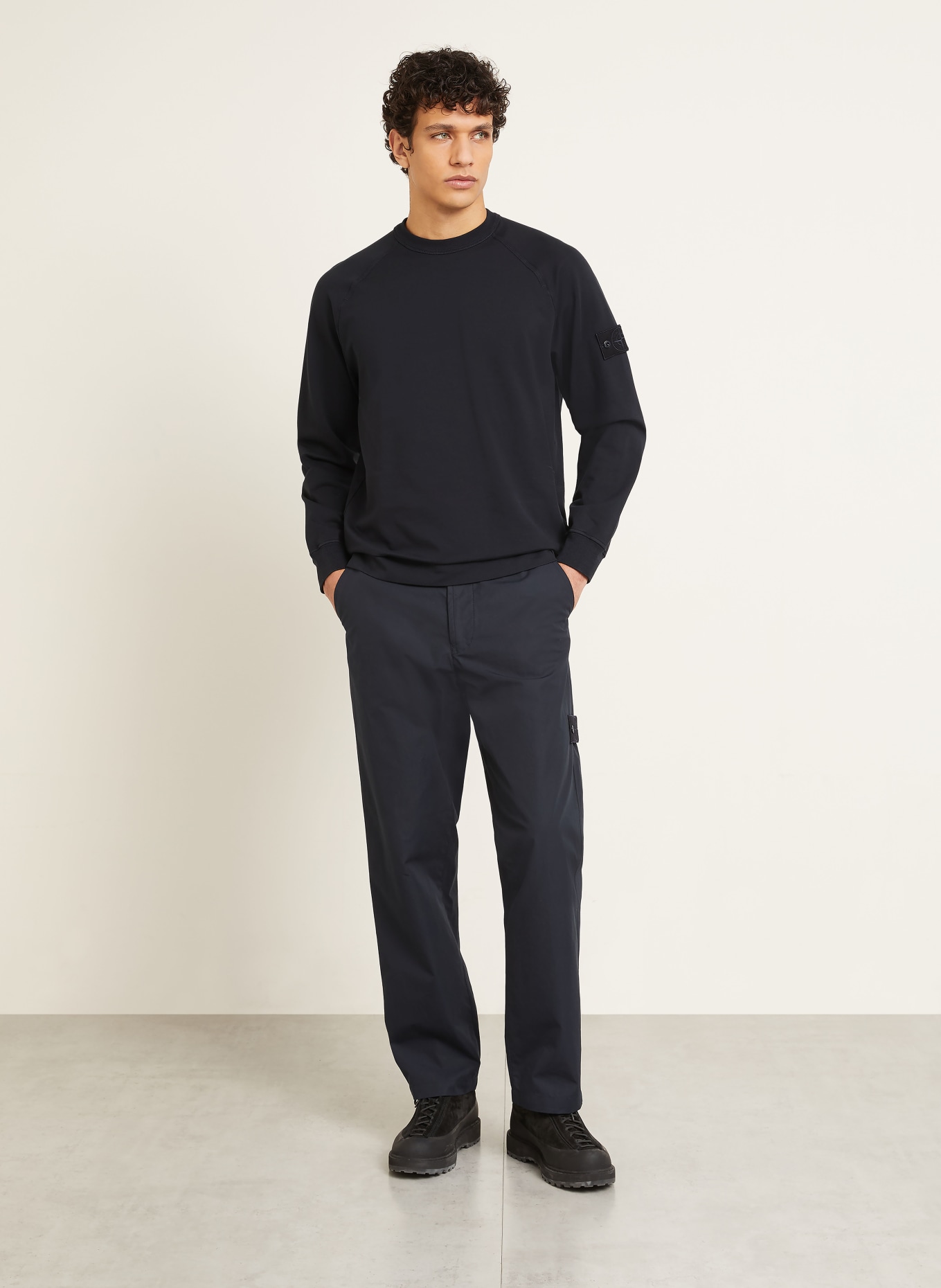 STONE ISLAND Sweatshirt GHOST: DONKERBLAUW