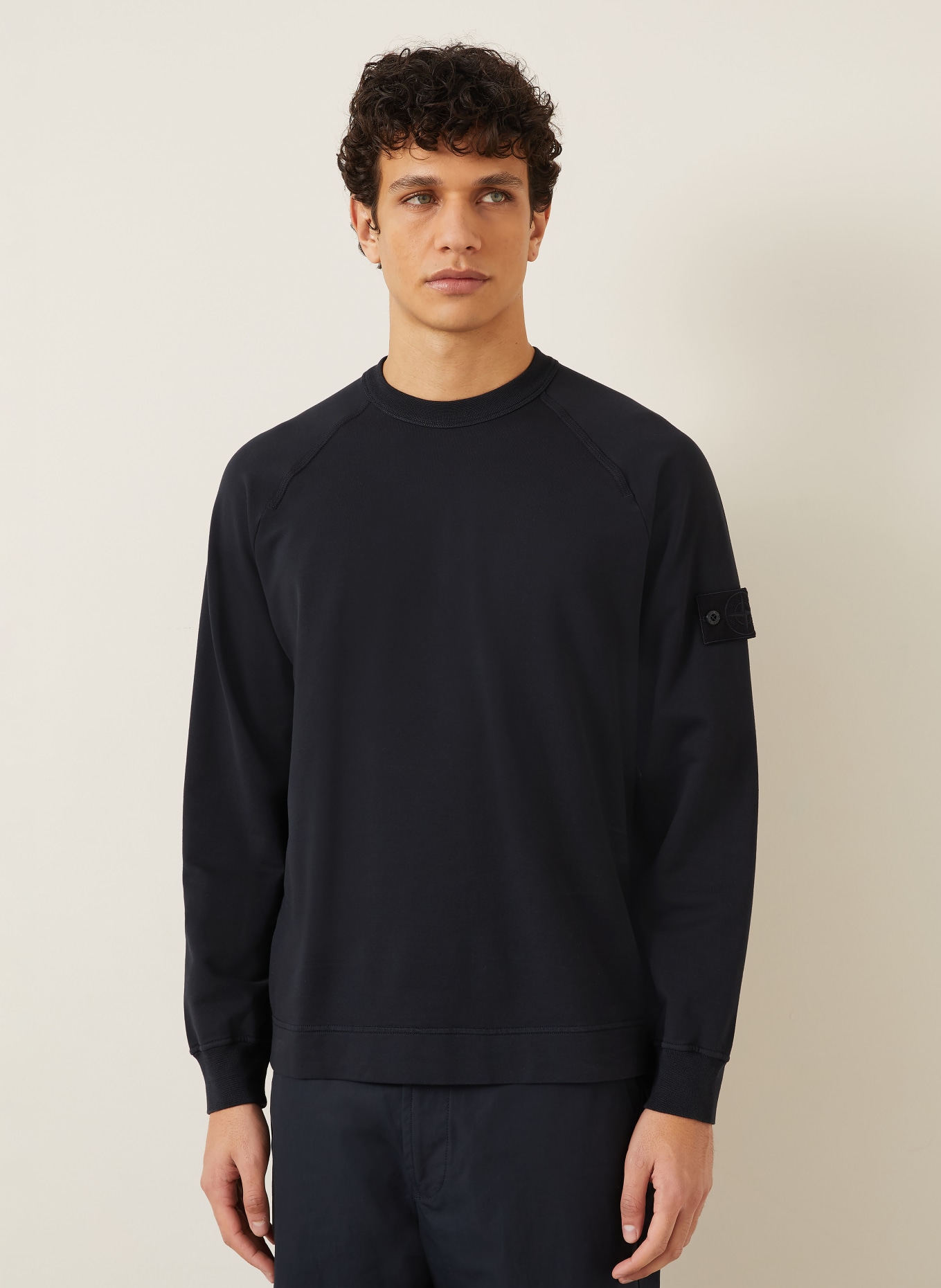 STONE ISLAND Sweatshirt GHOST: DONKERBLAUW