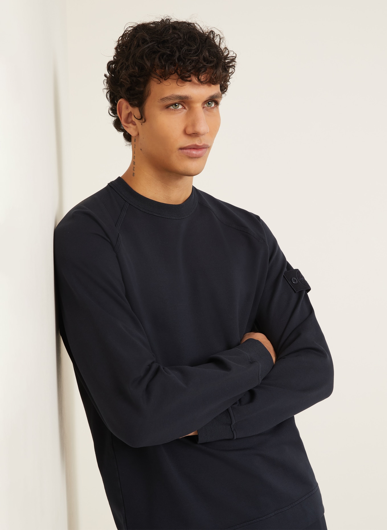 STONE ISLAND Sweatshirt GHOST: DONKERBLAUW