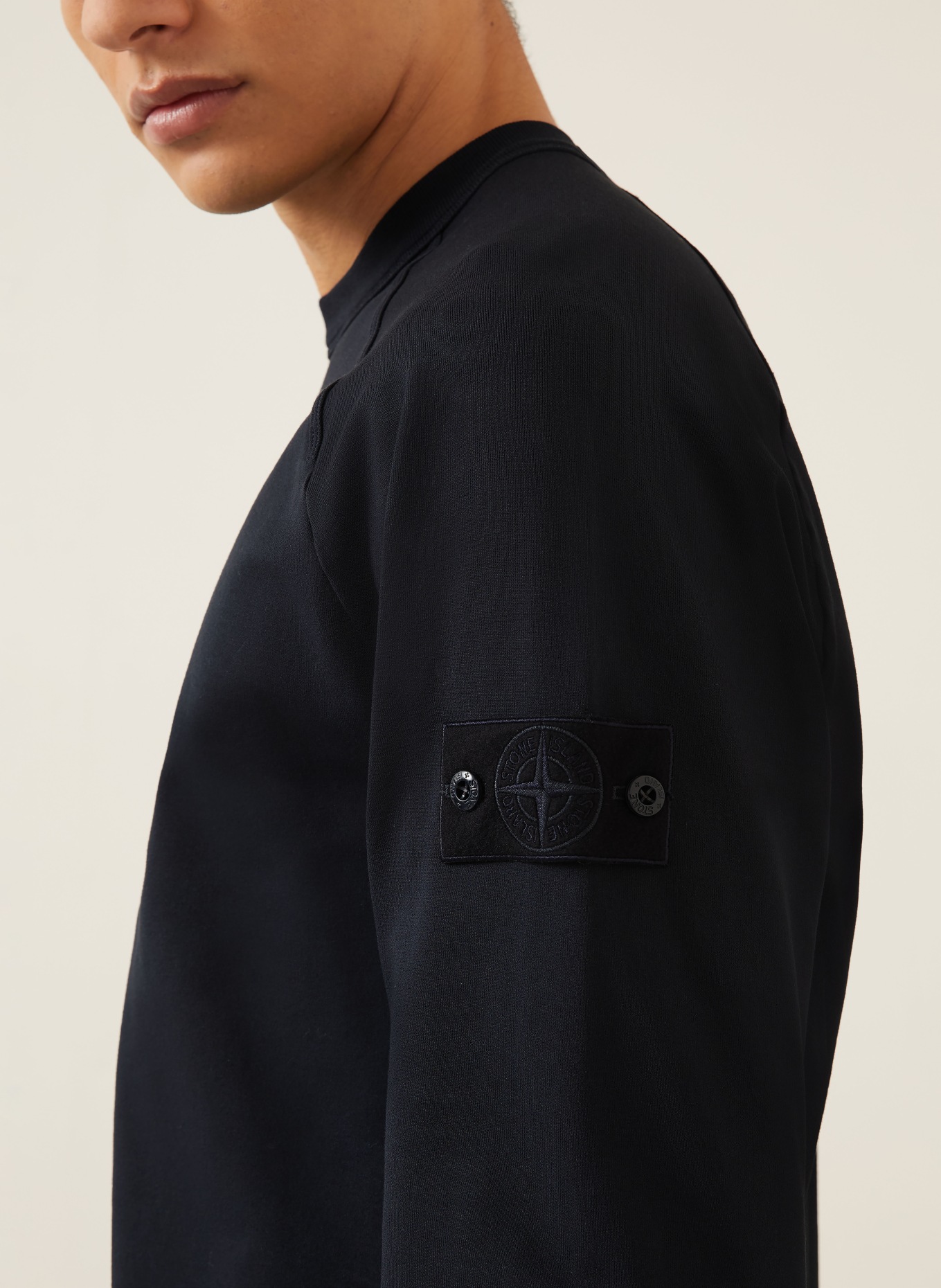 STONE ISLAND Sweatshirt GHOST: DONKERBLAUW
