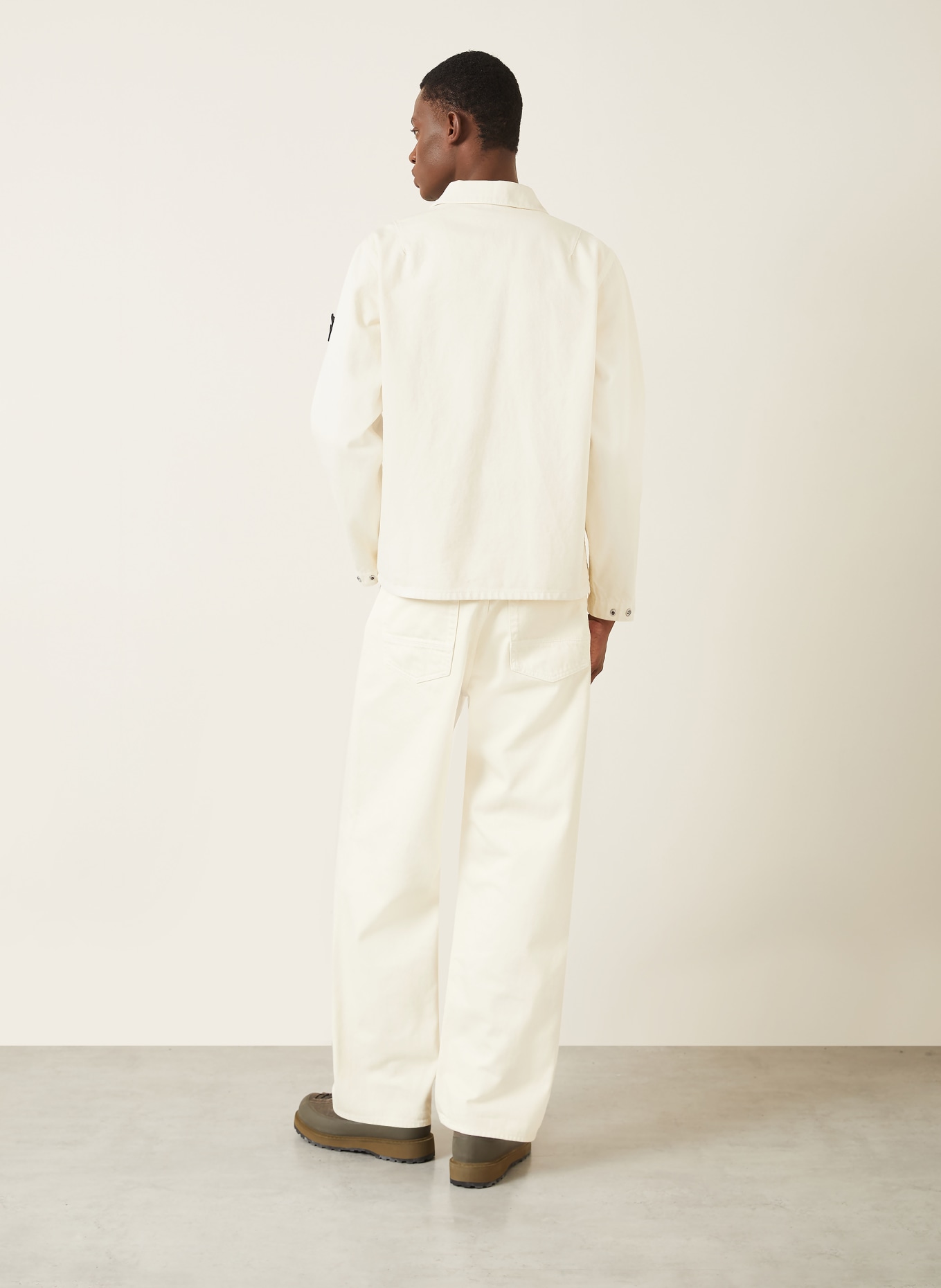 STONE ISLAND Jeans-Overjacket: ECRU