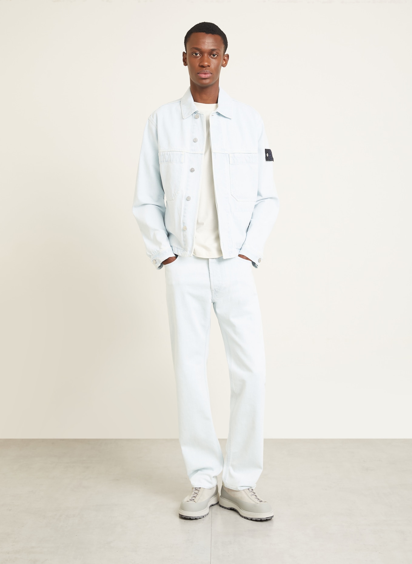 STONE ISLAND Jeans Straight Fit: VJ203 BLUE EXTRA BLEACH