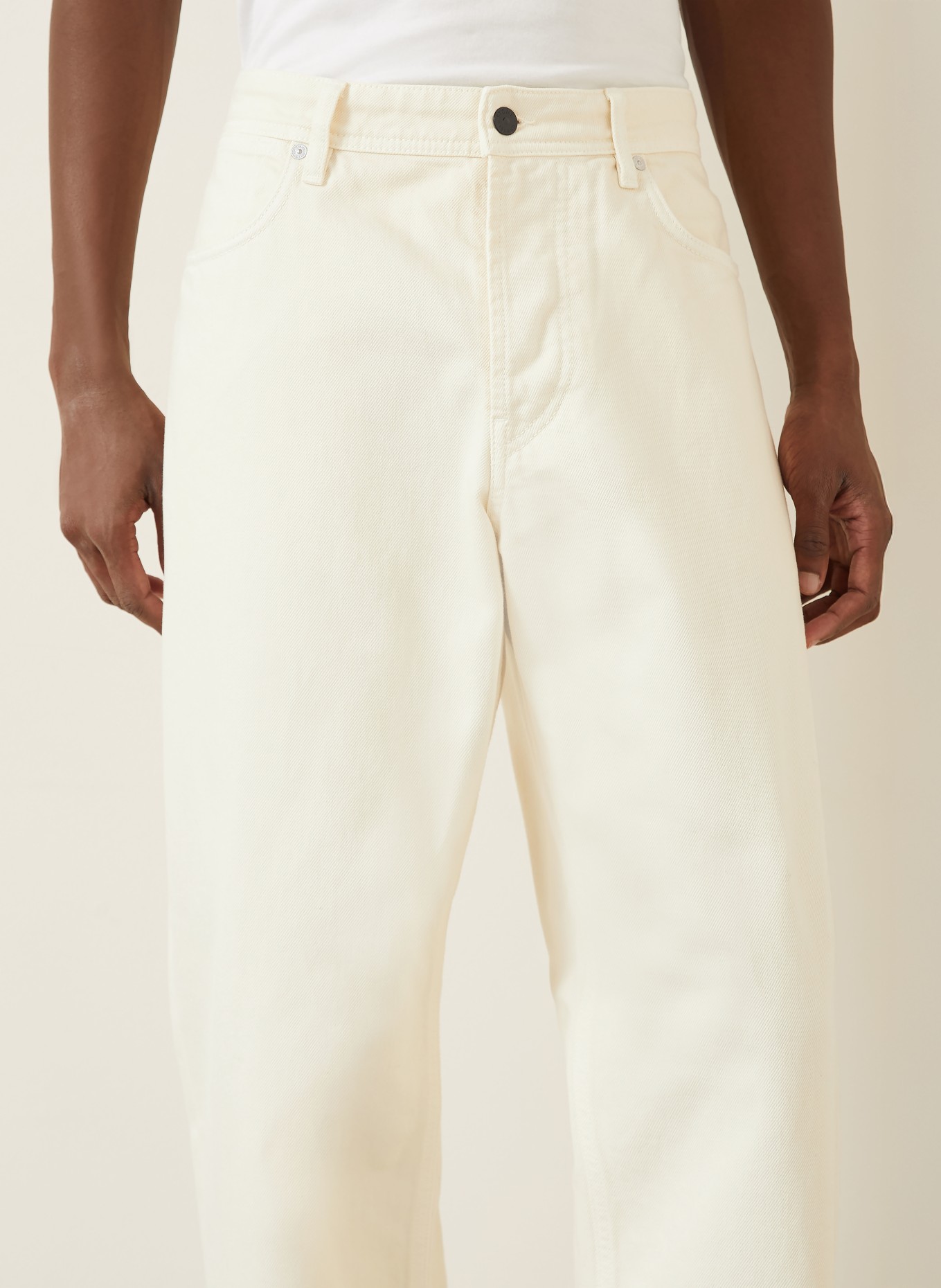 STONE ISLAND Jeans Loose Fit: V0093 Ivory