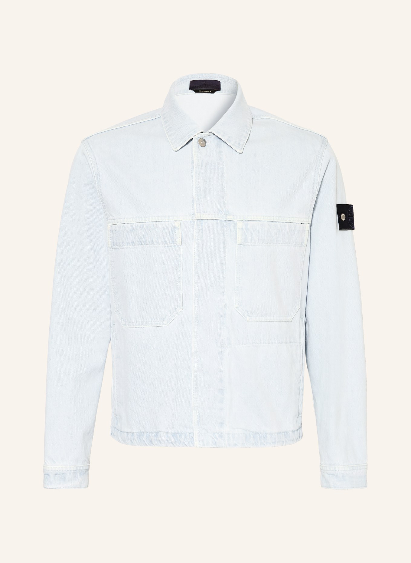 STONE ISLAND Jeansjacke: VJ203 BLUE EXTRA BLEACH