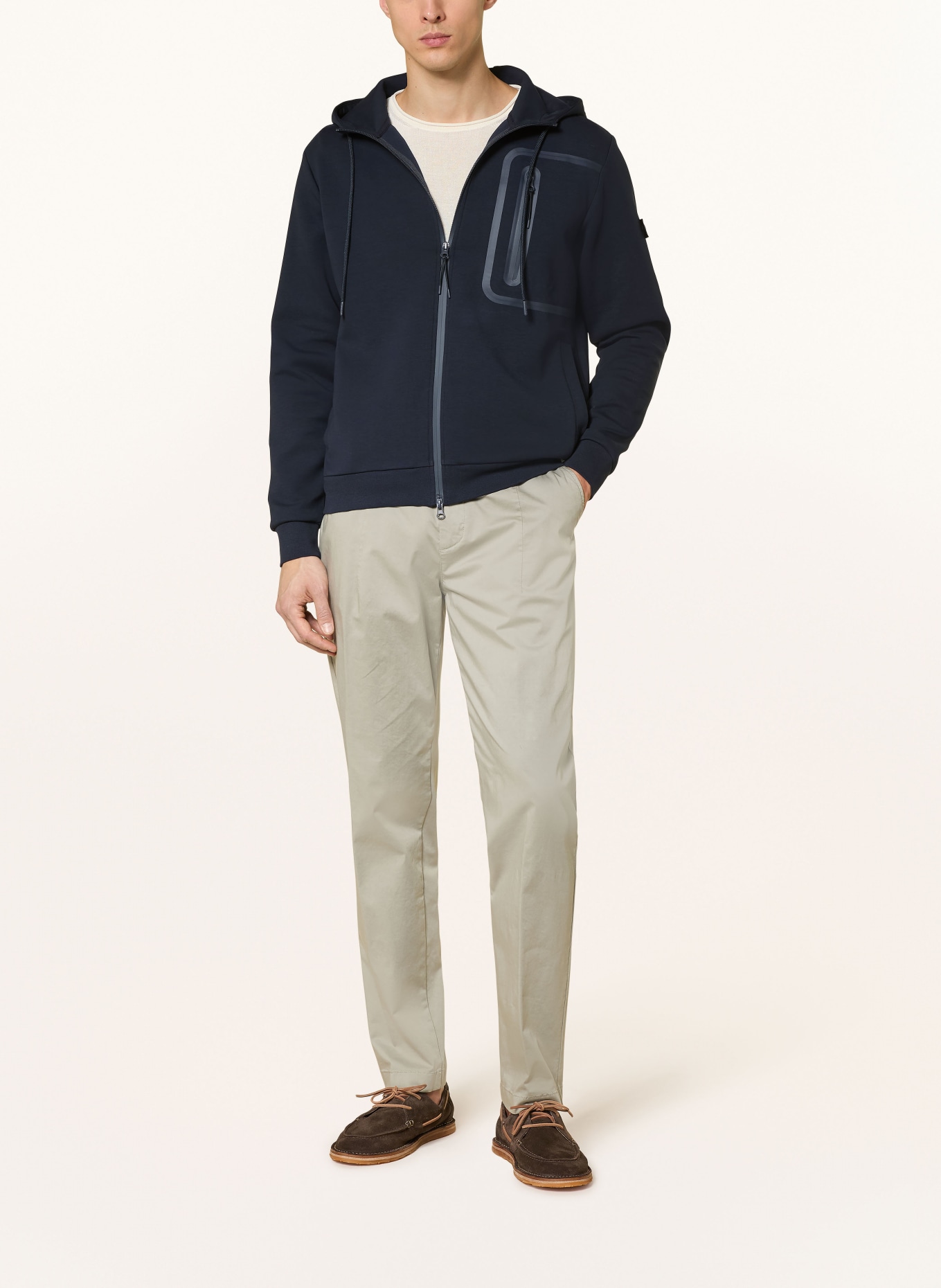 PEUTEREY Sweatjacke PARKER: DUNKELBLAU