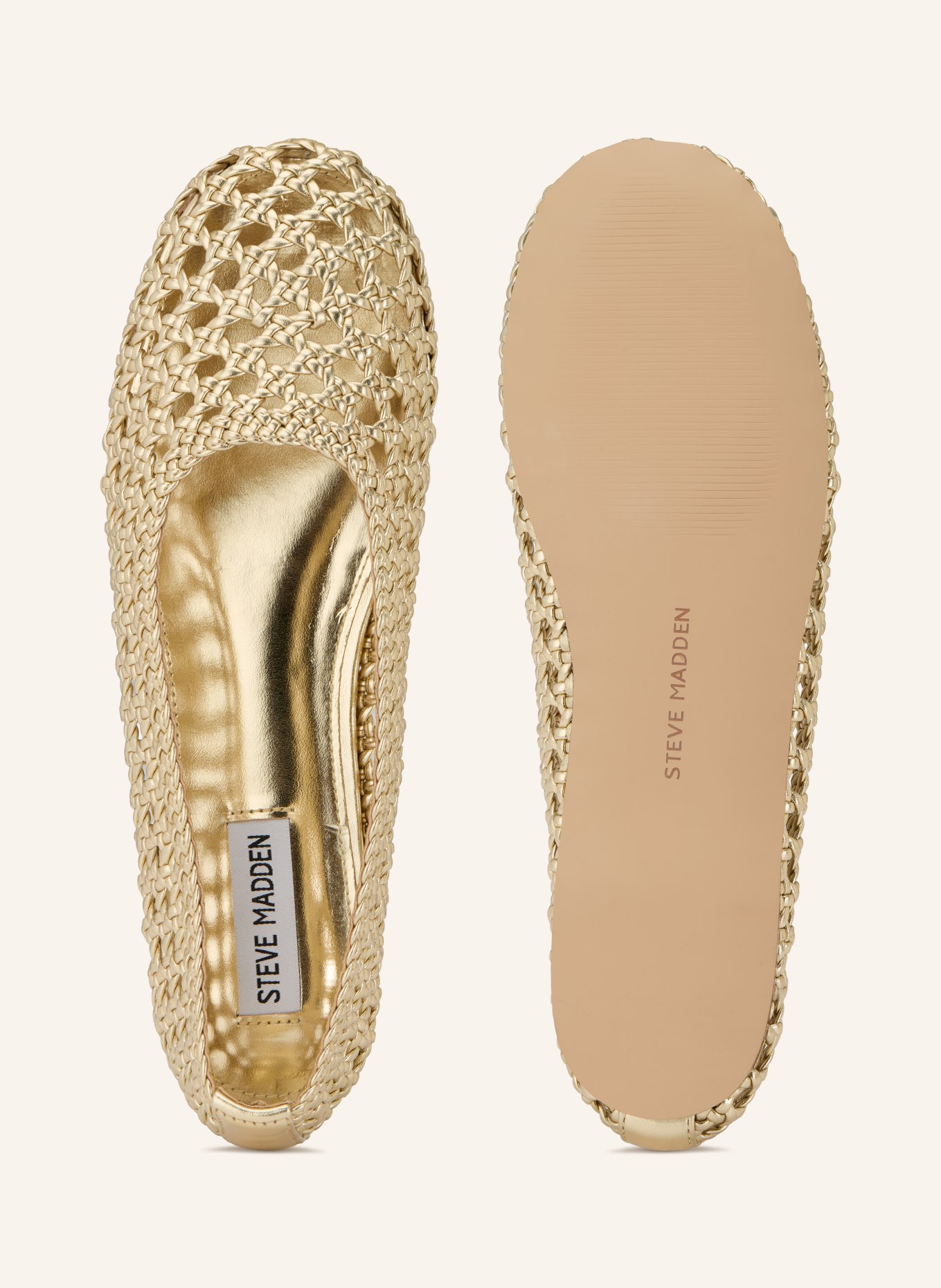 STEVE MADDEN RENA Ballerinas: GOLD