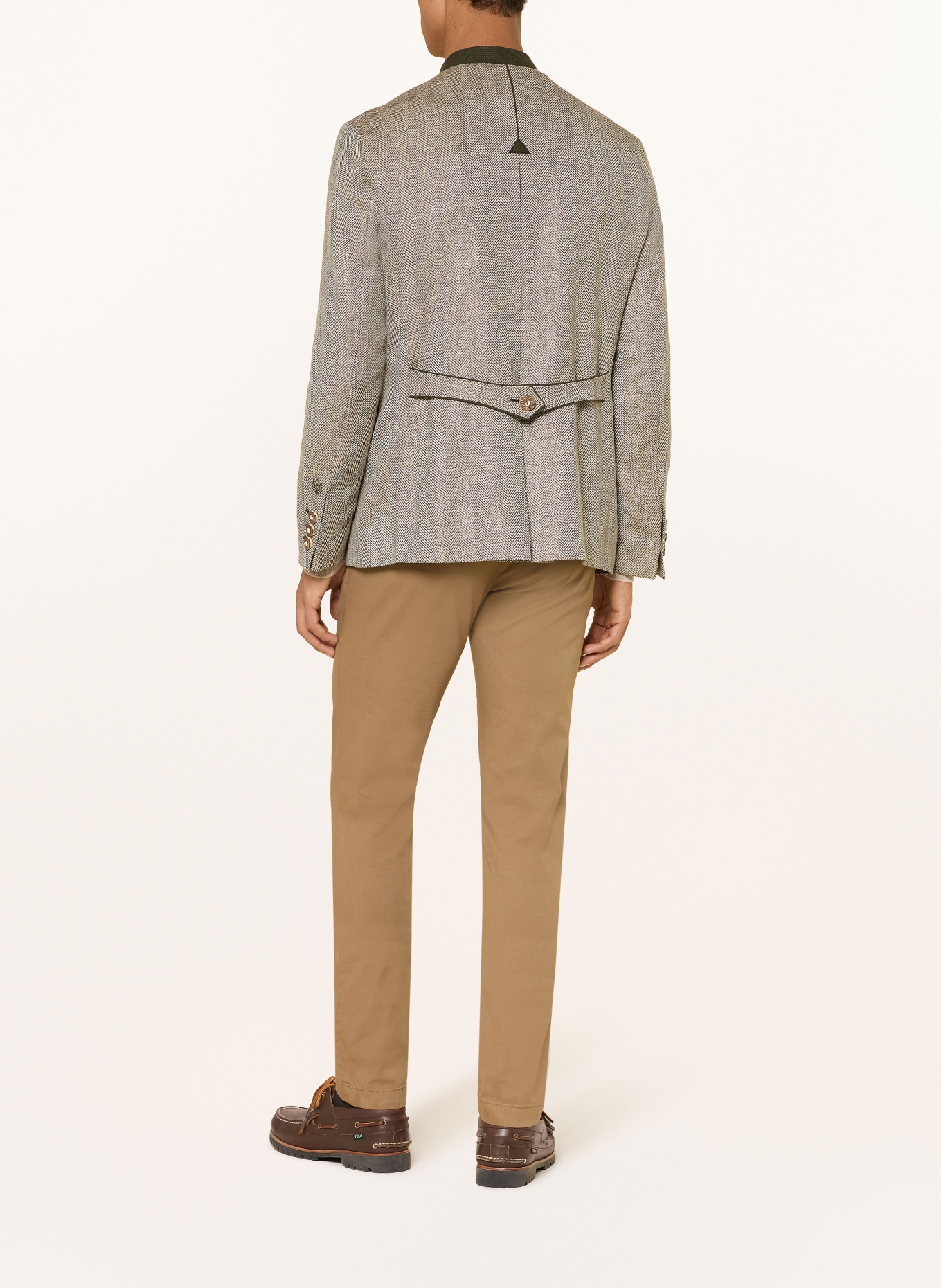 HABSBURG Janker JOHANN KARL: OLIV / ECRU / DUNKELGRÜN