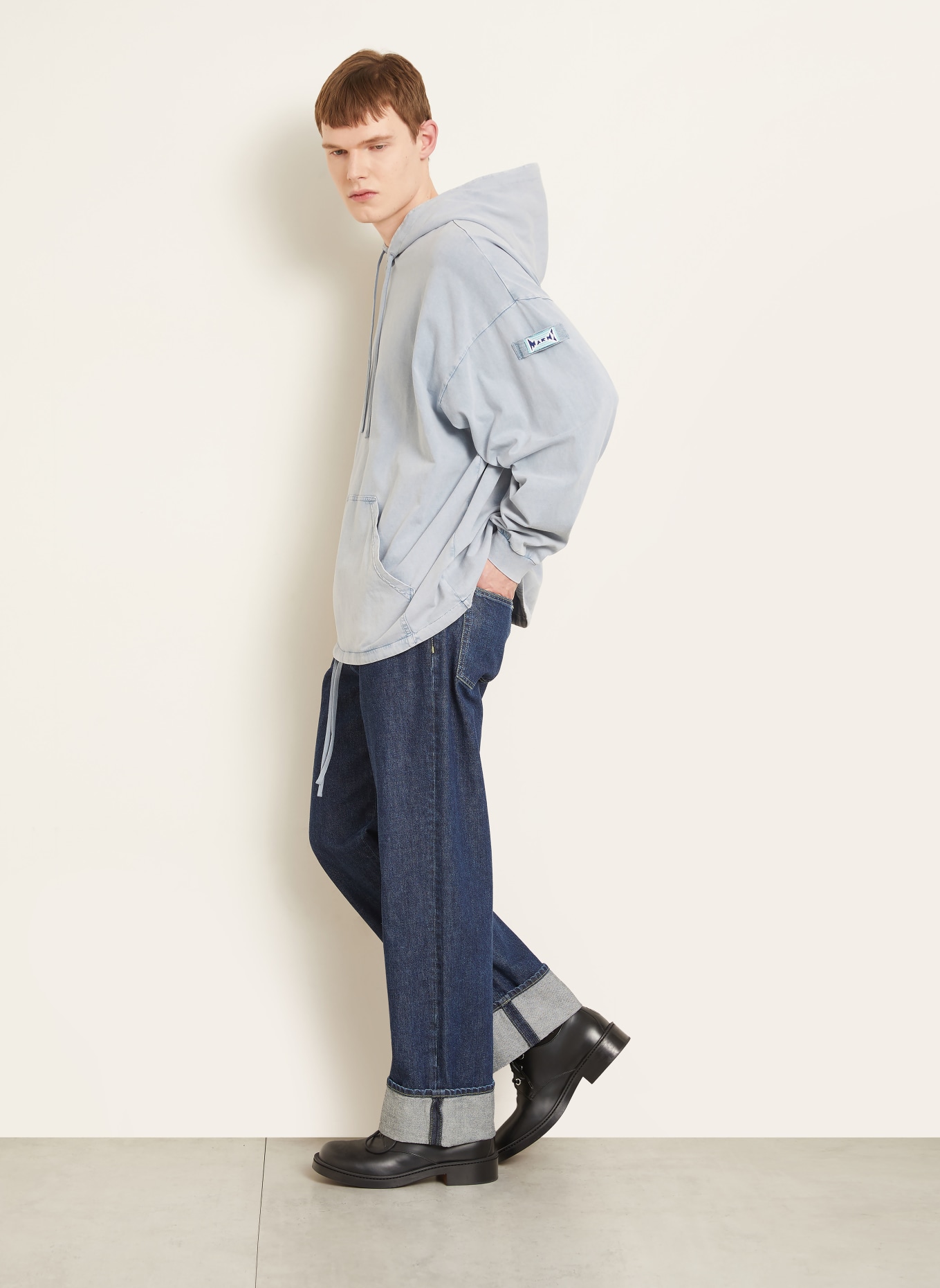 MARNI Hoodie: HELLBLAU