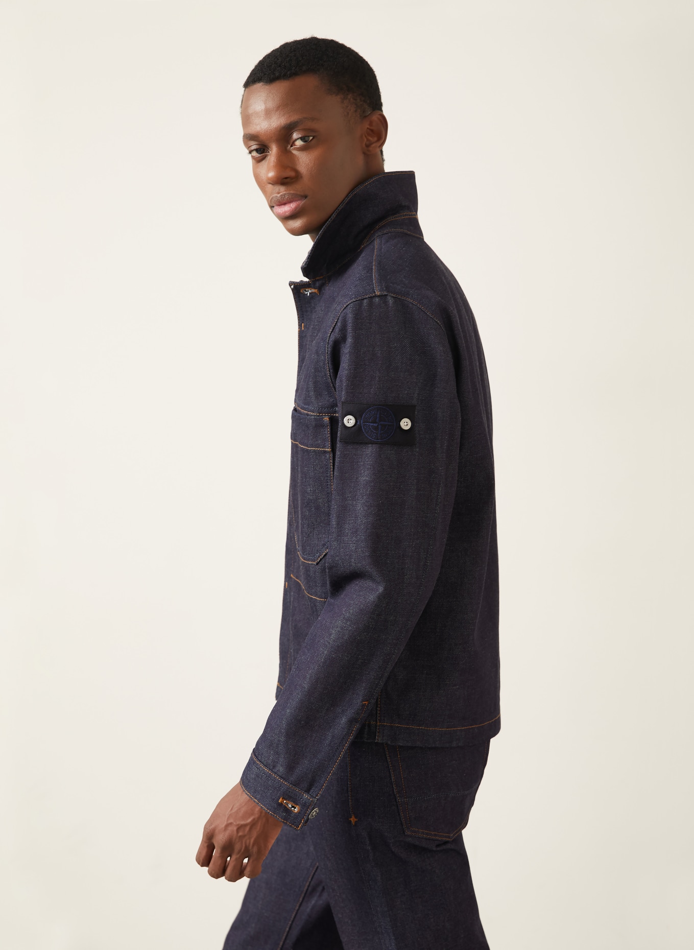 STONE ISLAND Jeansjacke: VJ200 BLUE RAW