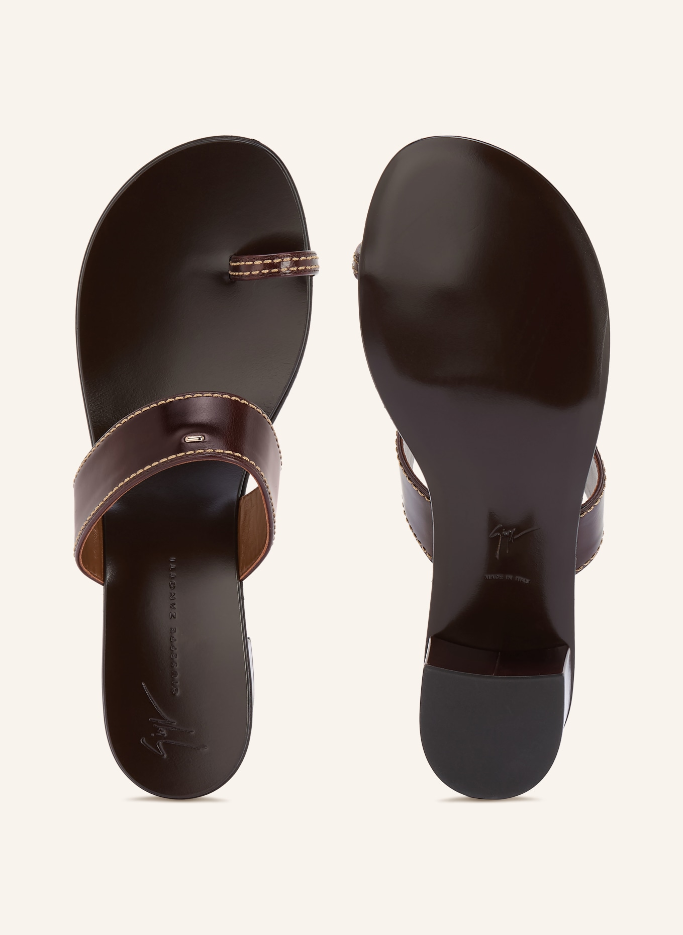 GIUSEPPE ZANOTTI DESIGN Mules ROCK: DARK BROWN