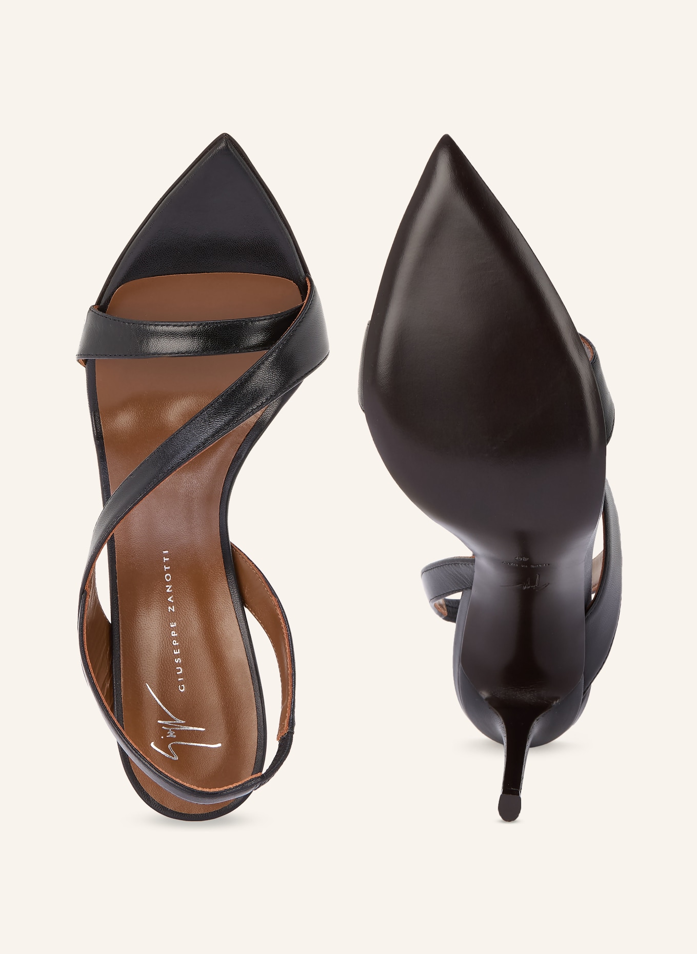 GIUSEPPE ZANOTTI DESIGN LINTRY sandals: BLACK