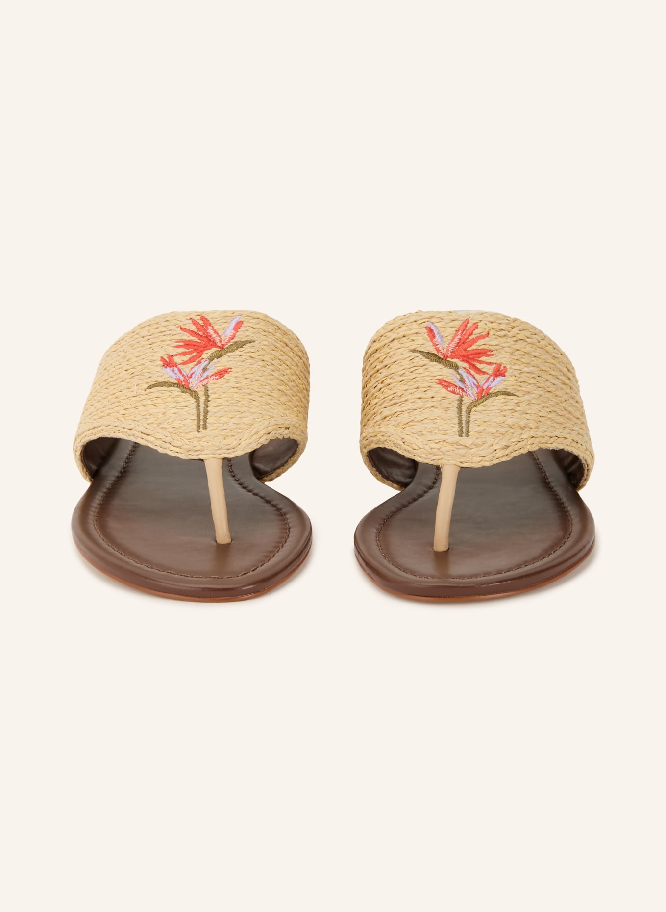 FARM RIO Zehentrenner: HELLBRAUN / DUNKELORANGE / GRÜN