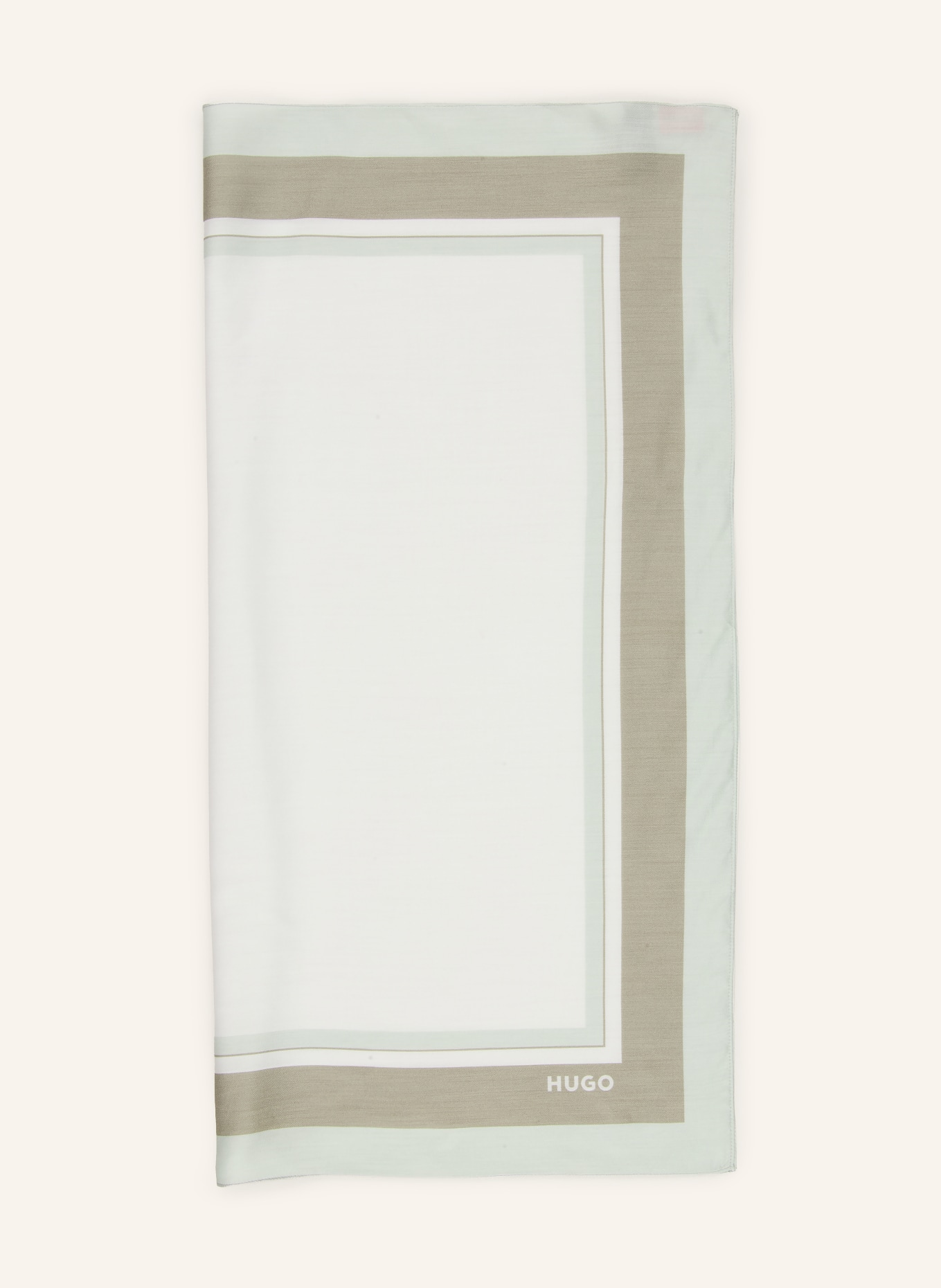 HUGO szal: KREMOWY / KHAKI / JASNOZIELONY